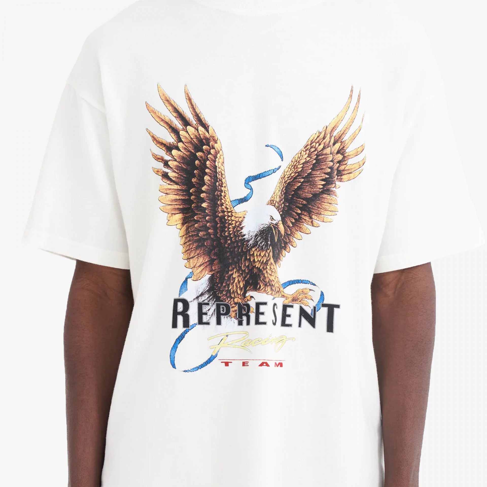 Represent | RACING TEAM EAGLE T-SHIRT { FLAT WHITE - view 3