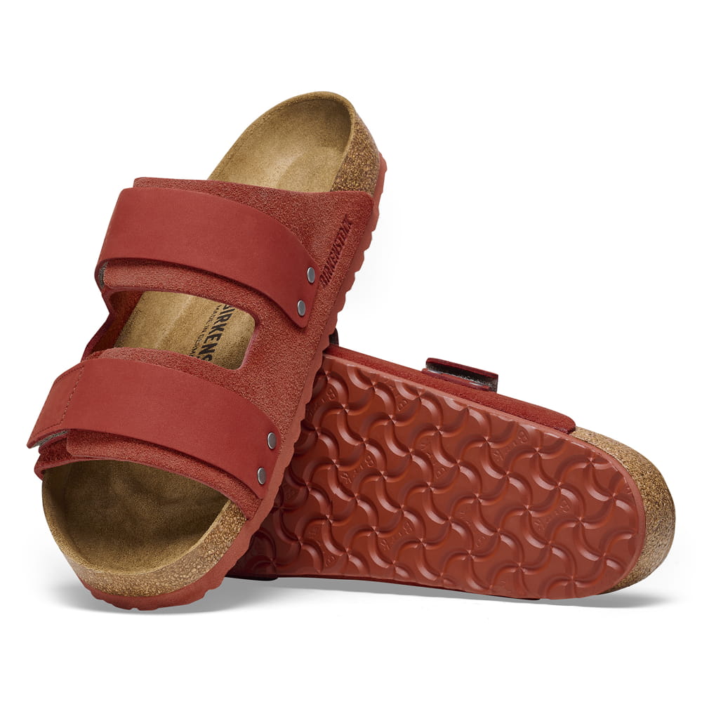 Birkenstock Uji Nubuck Suede Leather – Red Red/Sienna Red