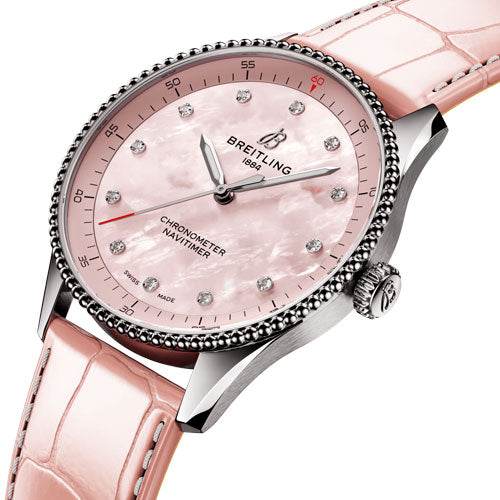 Breitling Navitimer Pink Dial Women 32mm - view 2