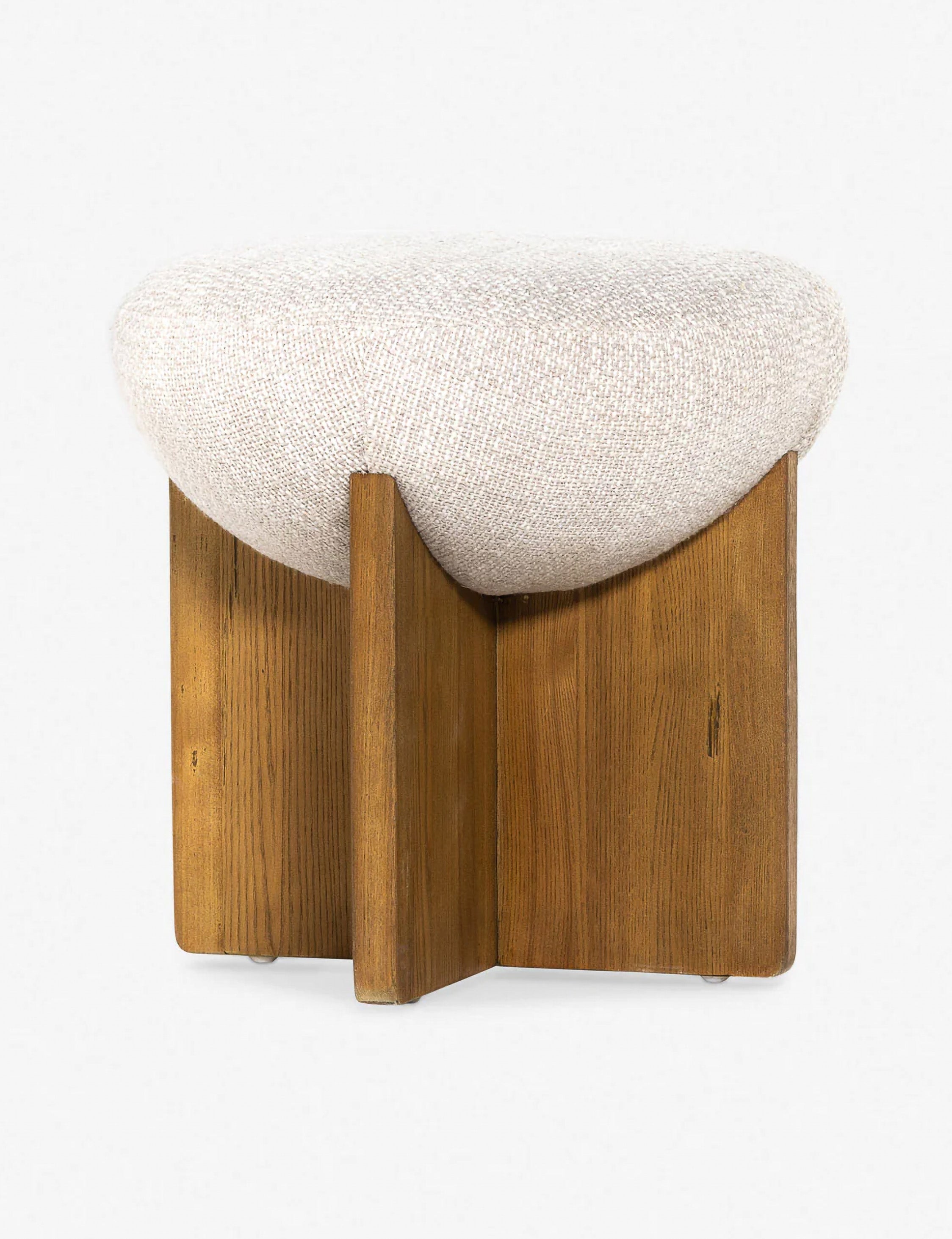 Lulu and Georgia Yurewn Round Ottoman – Natural - view 2