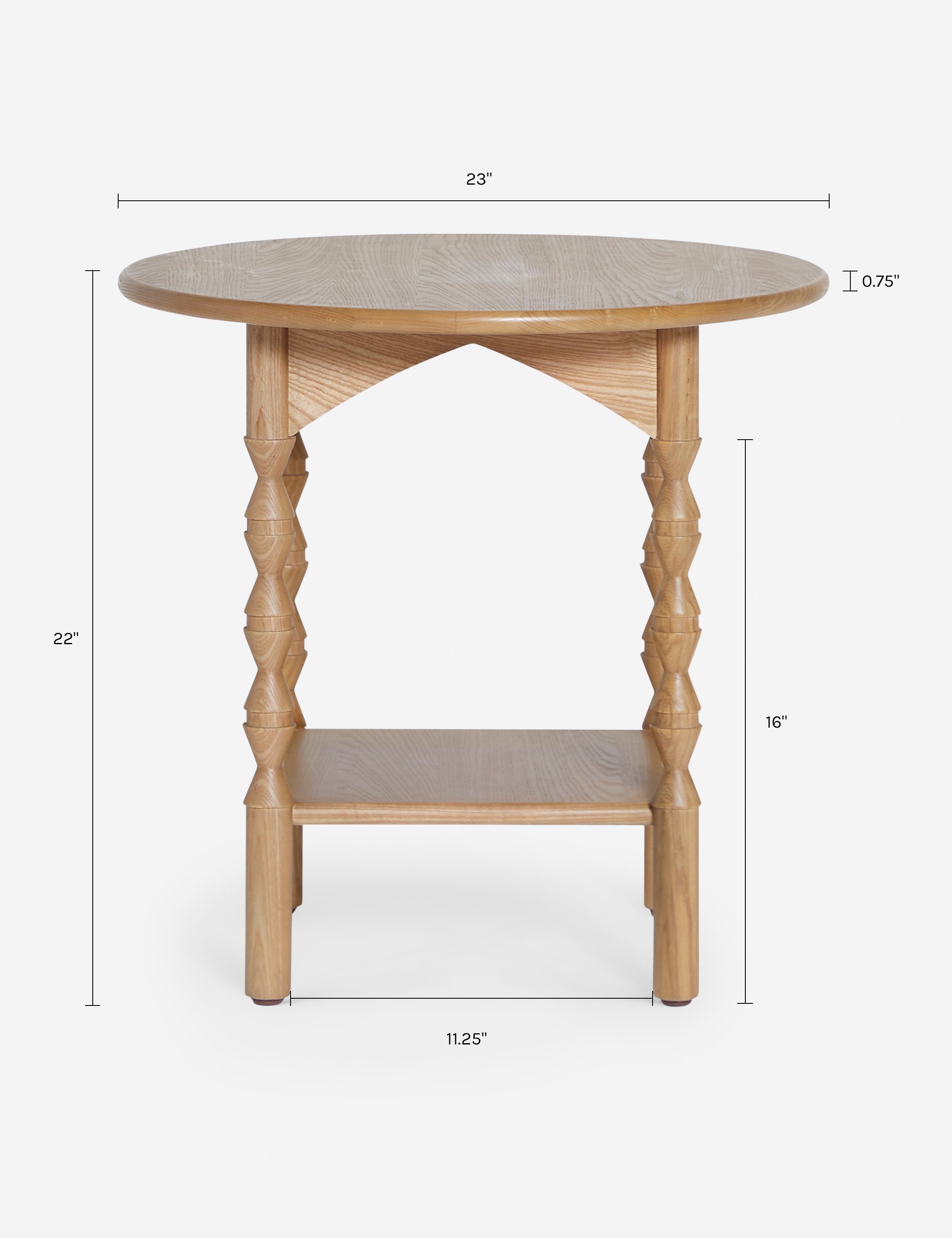 Lulu and Georgia Topia Round Side Table by Ginny Macdonald - view 12