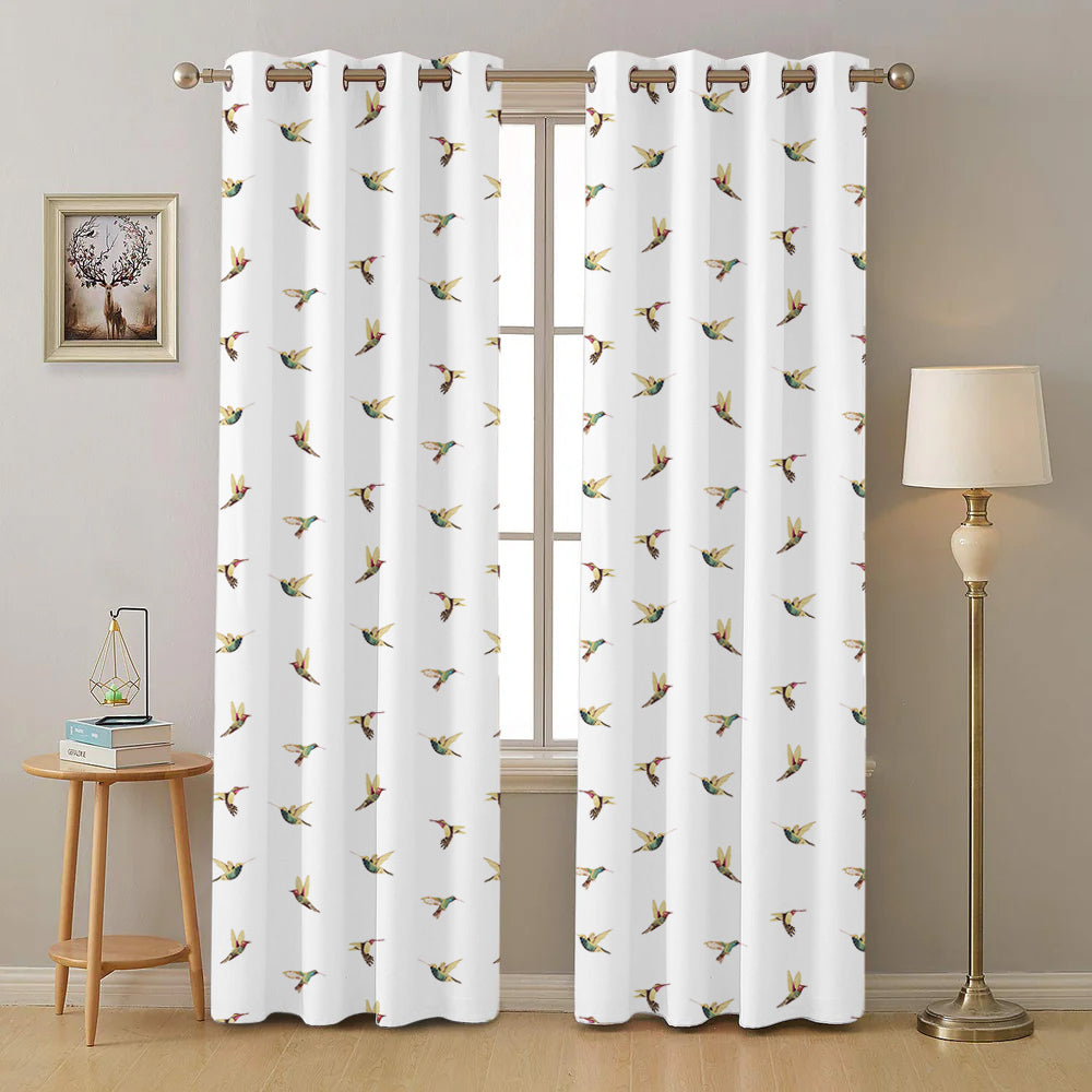 Urban Space -Home Furnishing Store 100% Cotton Curtains for Living Room, Bedroom curtains - Pack of 2 curtains, Macaw - Yellow - view 7