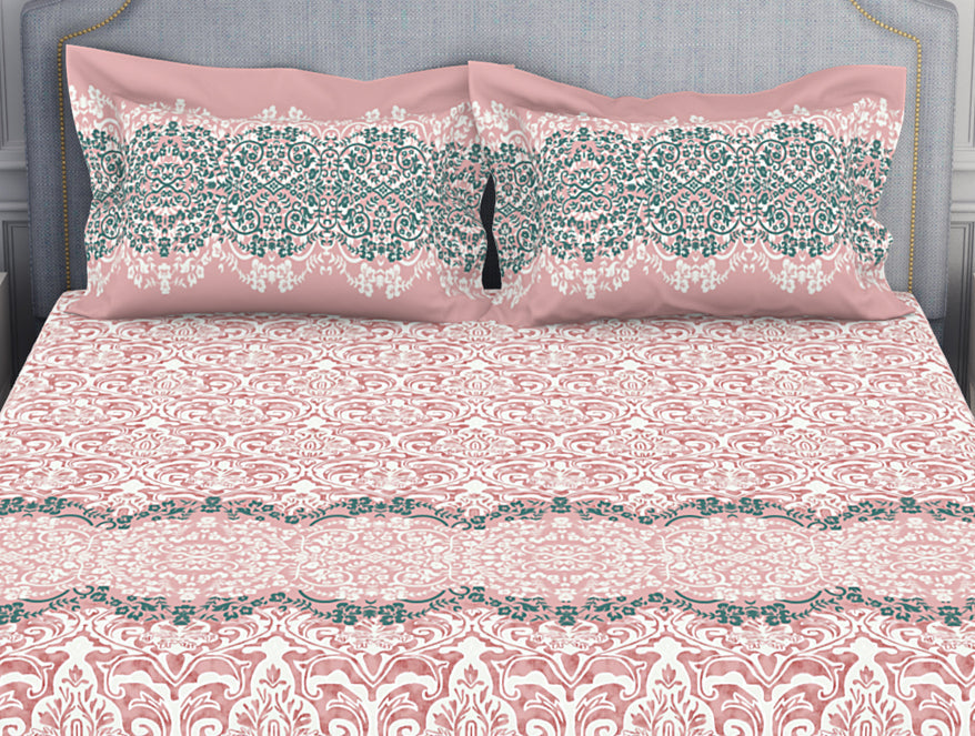 Spaces India Ornamenta Ornate 100% Cotton Double Bedsheet - Essentials by Spaces - view 4