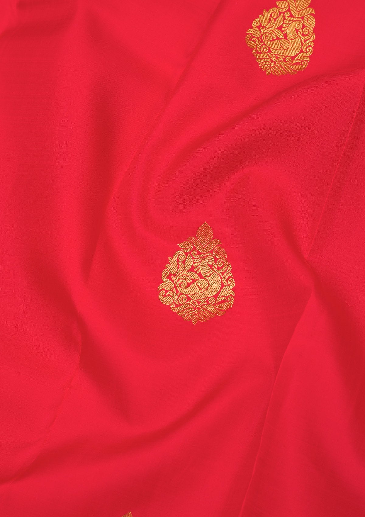 Koskii Red Zariwork Pure Silk Saree – Women's - view 2