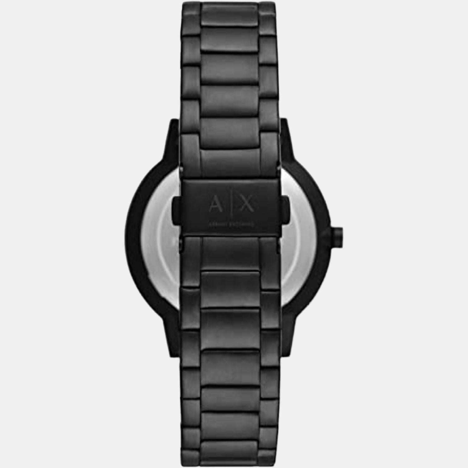 Armani Exchange Cayde Men Quartz Black Dial Analog Stainless Steel Watch AX2738 - view 2