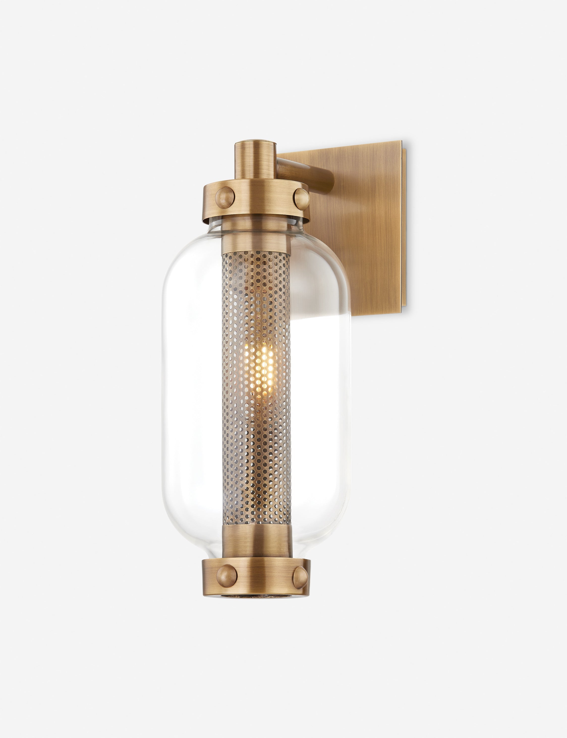 Lulu and Georgia Romelia Outdoor Sconce – Antique Brass - view 2