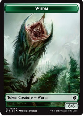 Magic Beast Token (14) // Wurm Token (21) [Commander 2019 Tokens] [Non-Foil] - view 2