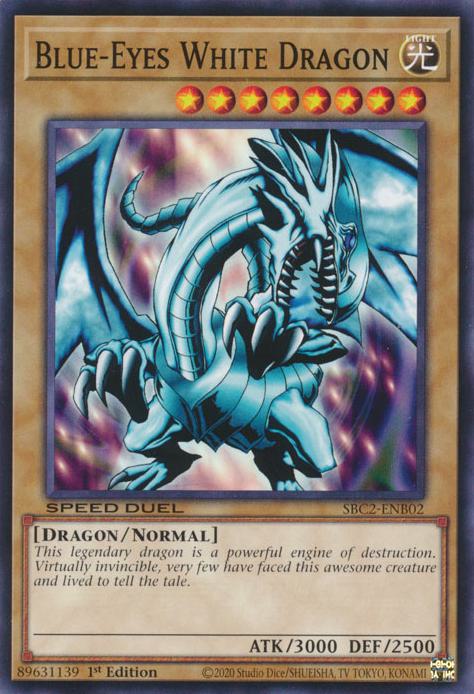 Yu-Gi-Oh! Blue-Eyes White Dragon - SBC2-ENB02 - Common - 1st Edition