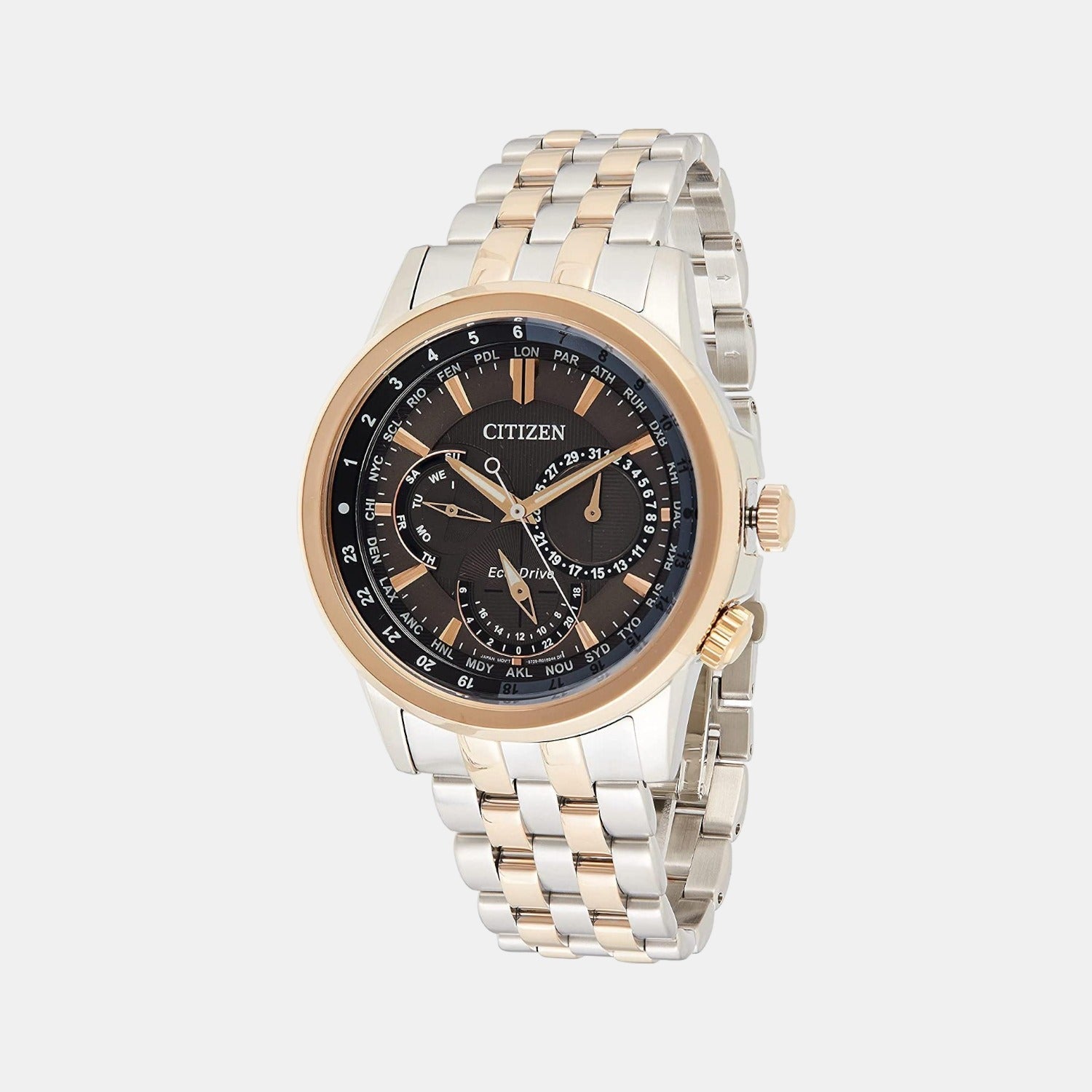 Citizen Eco-Drive Men Eco-Drive Silver Dial Chronograph Stainless Steel Watch BU2026-65H
