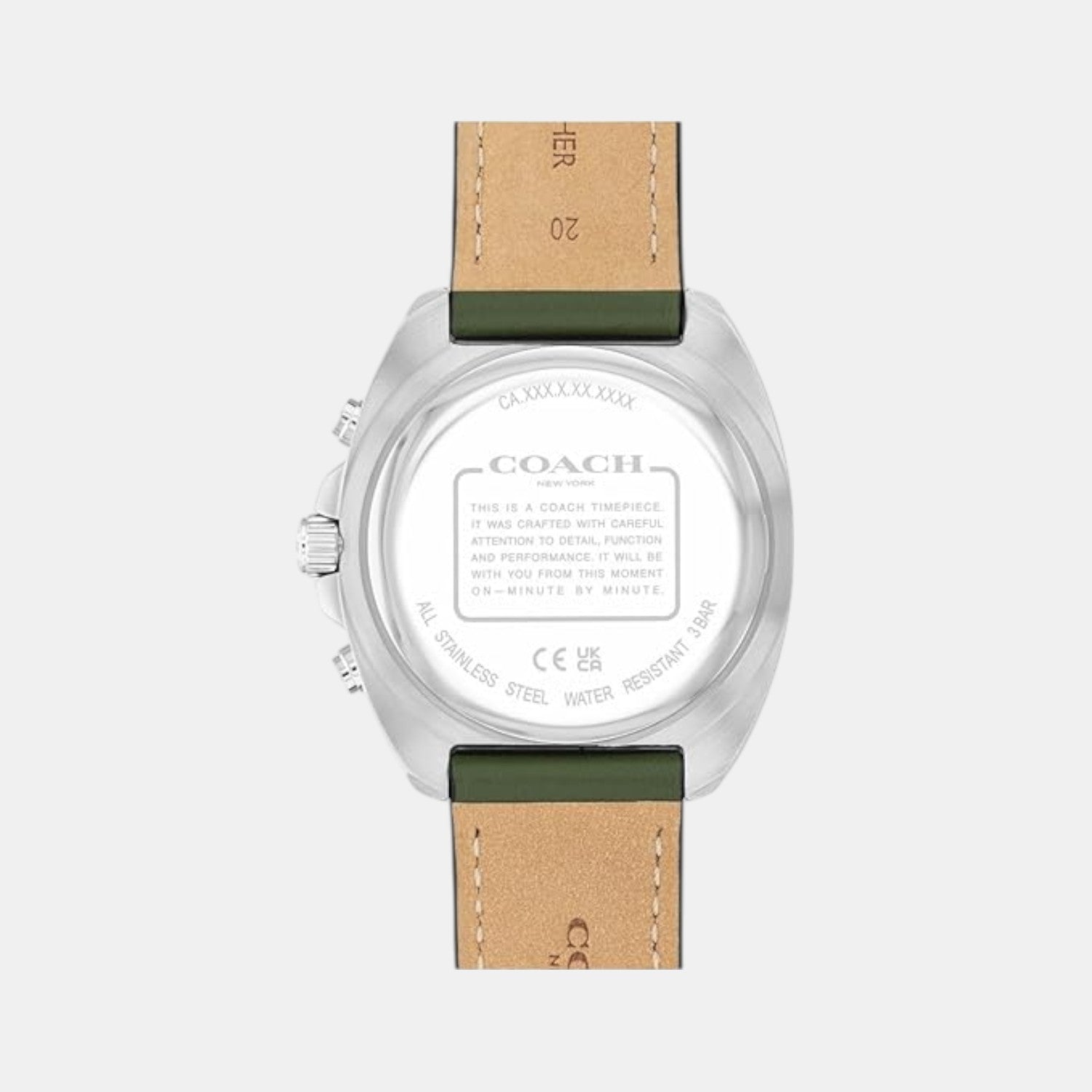 Coach Charter Men Quartz Grey Dial Chronograph Leather Watch 14602742 - view 3