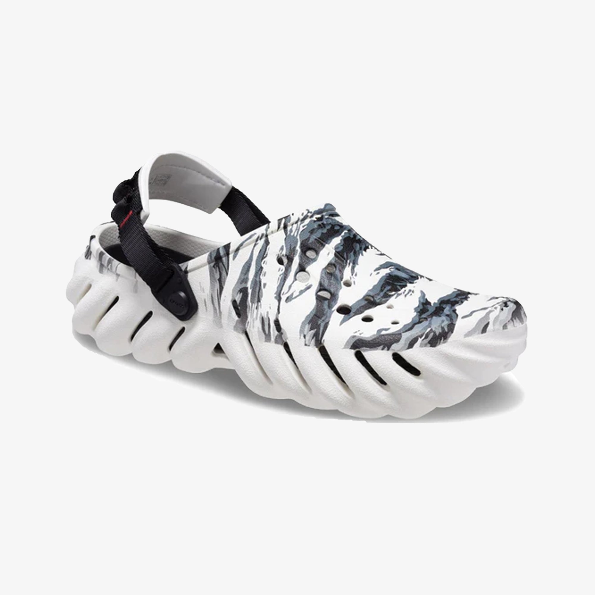Crocs | ECHO TIGER CLOG { WHITE/BLACK - view 2