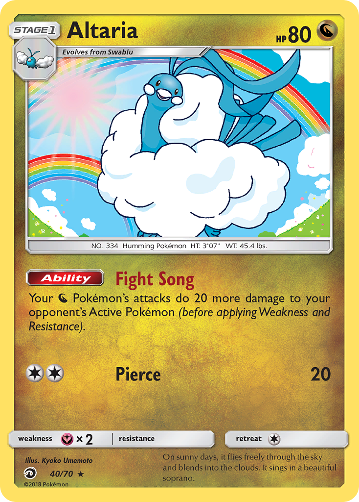 Rare holo sm75-40 – Pokémon Altaria - 40/70 - Rare Holo [sm75-40] [Holo] - Altaria - 40/70 - Rare Holo