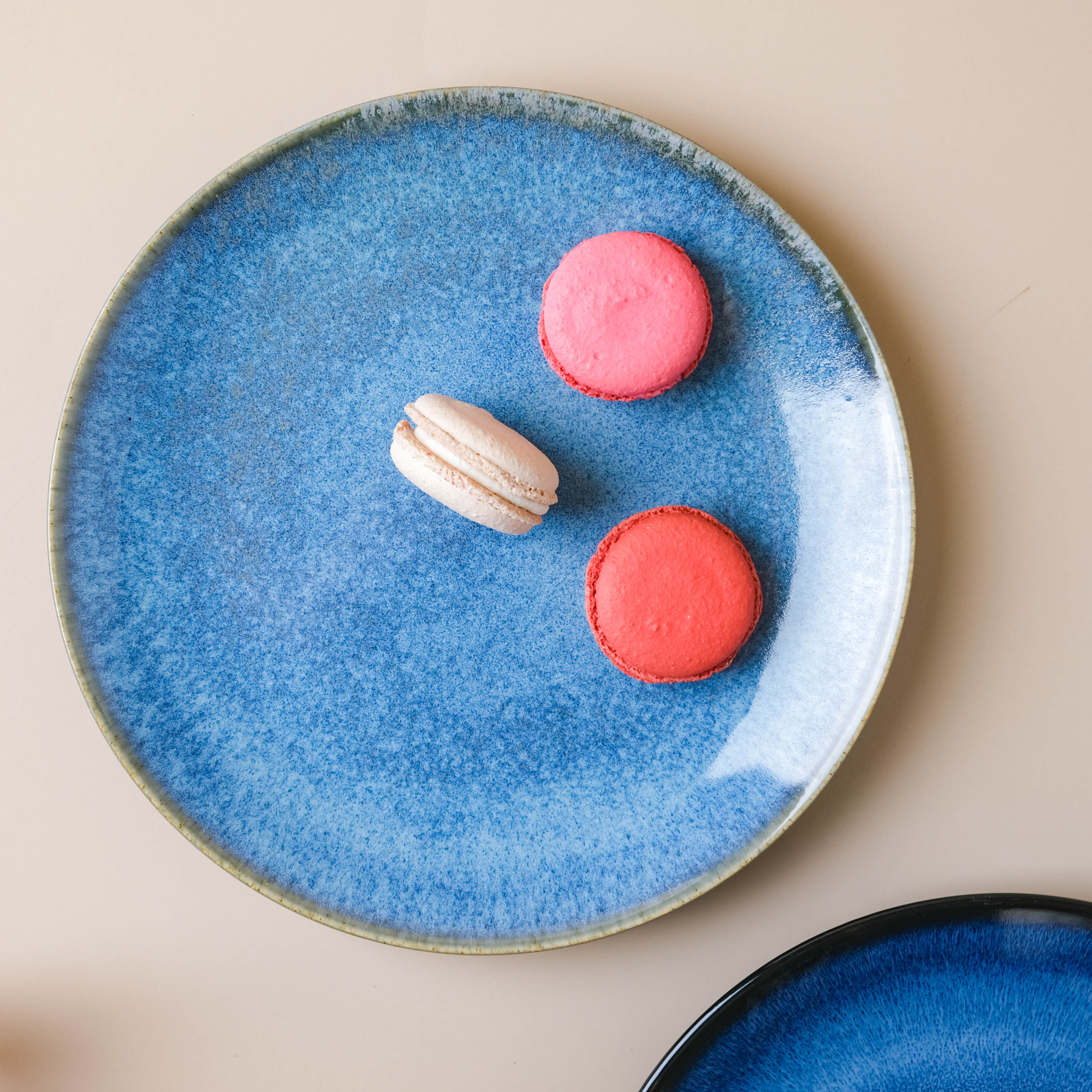 Nestasia Glossy Blue Dinner Plate - view 10