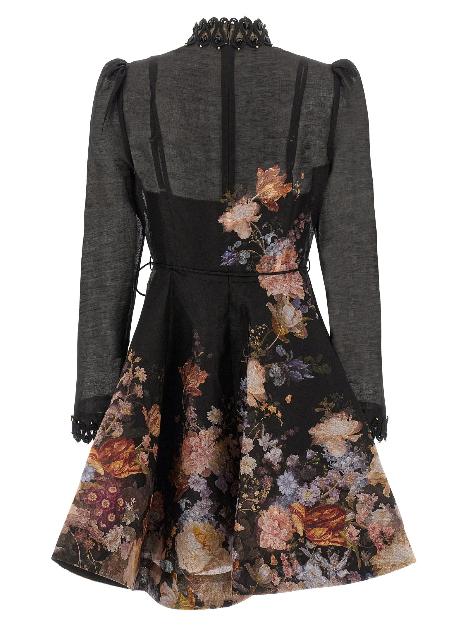 Zimmermann Vaillant Embellish Dress – 55% linen, 45% silk - view 2