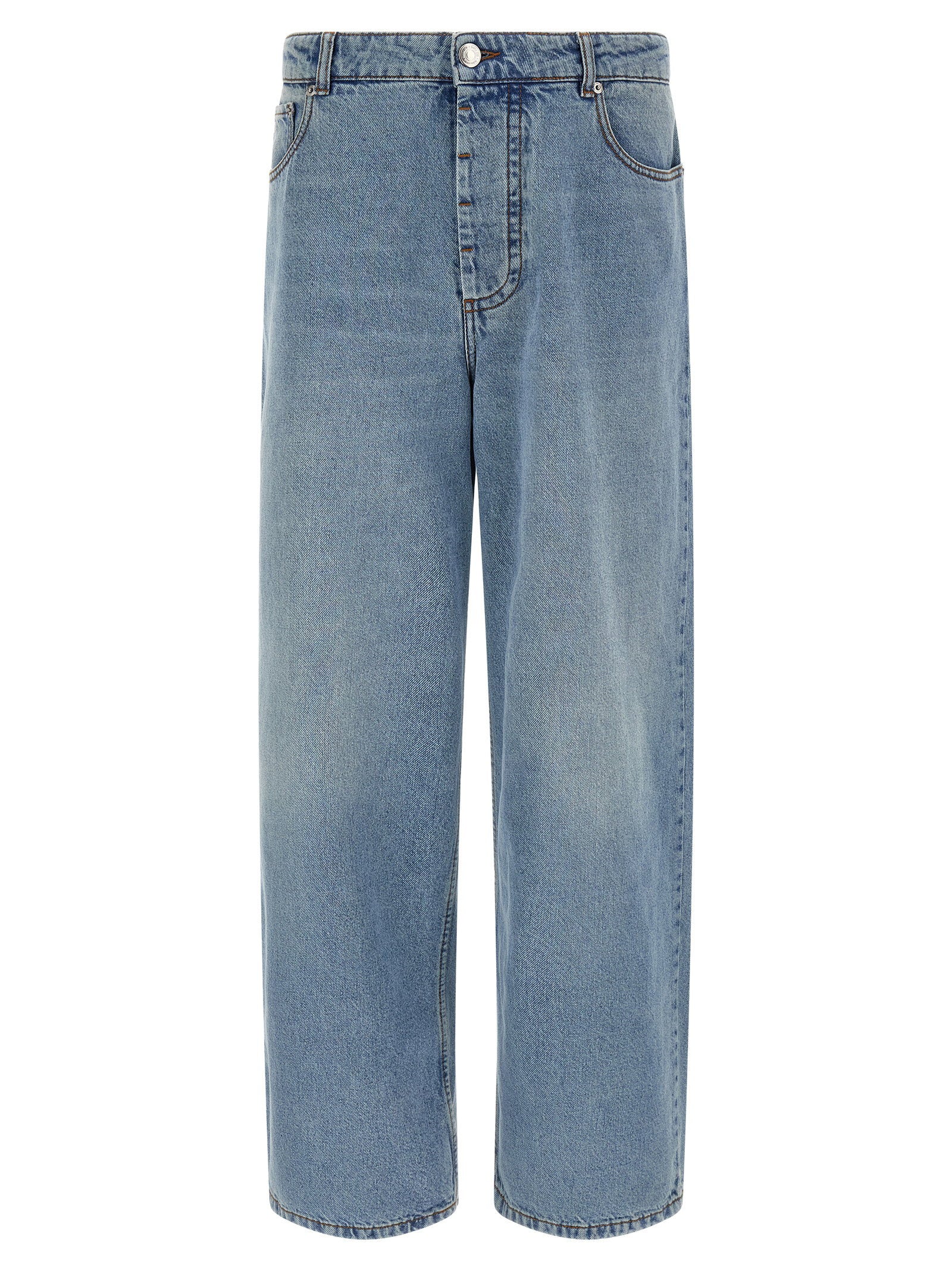 Ami Paris Wide Leg Jeans – 100% cotton