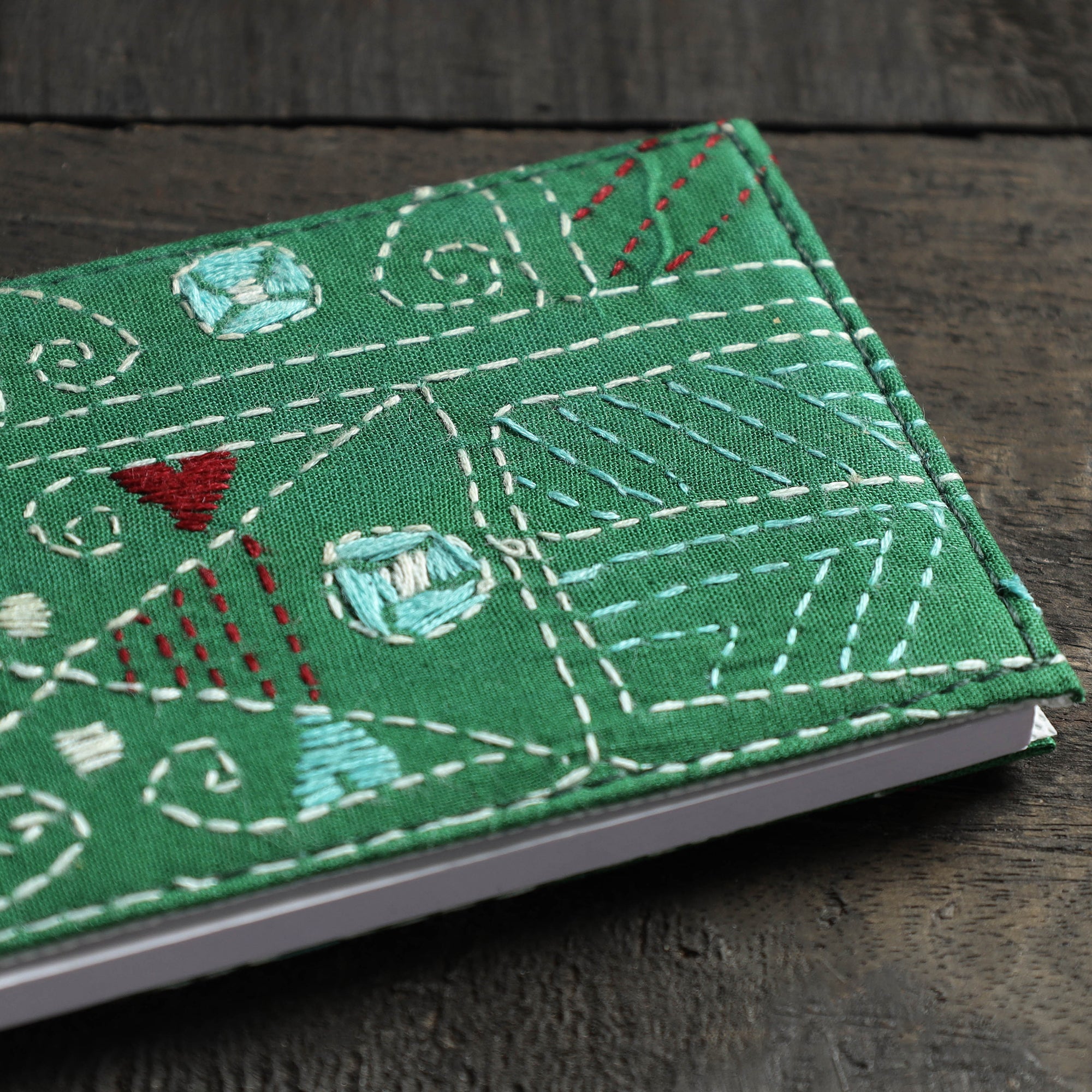 ASALKAAR Bengal Kantha Work Handcrafted Notepad (4 x 3 in) - view 2
