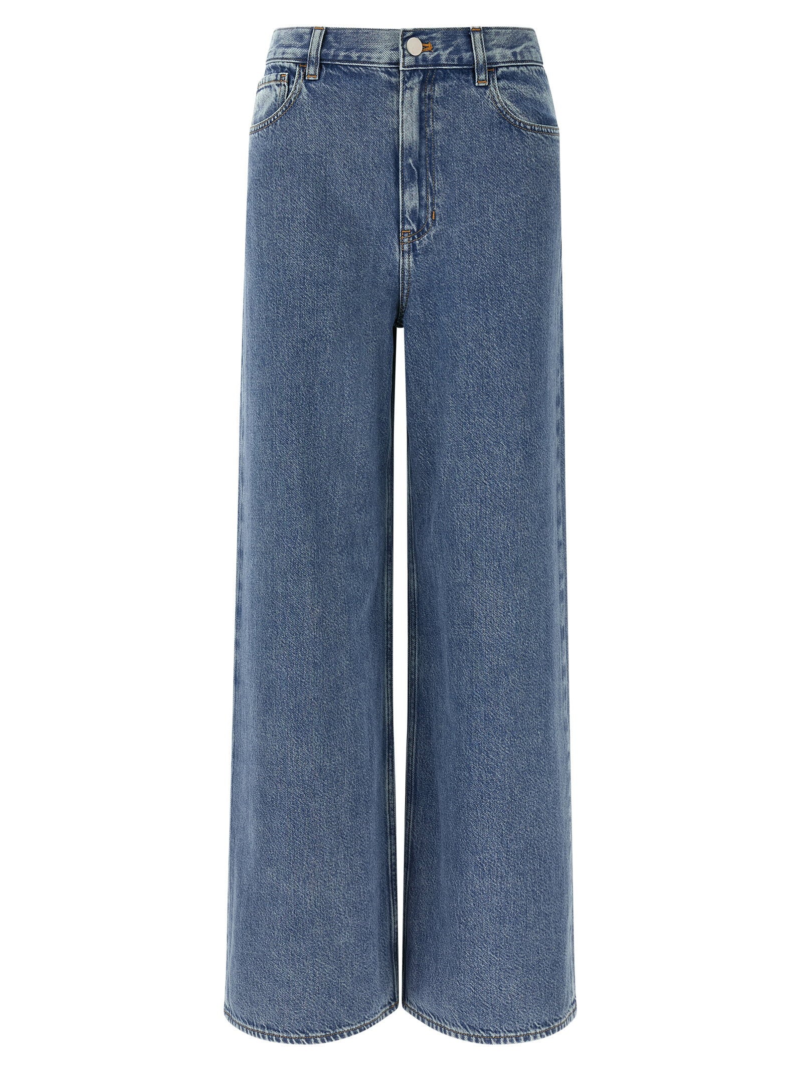 Theory High-waisted Wide-leg Jeans – 62% cotton 38% lyocell