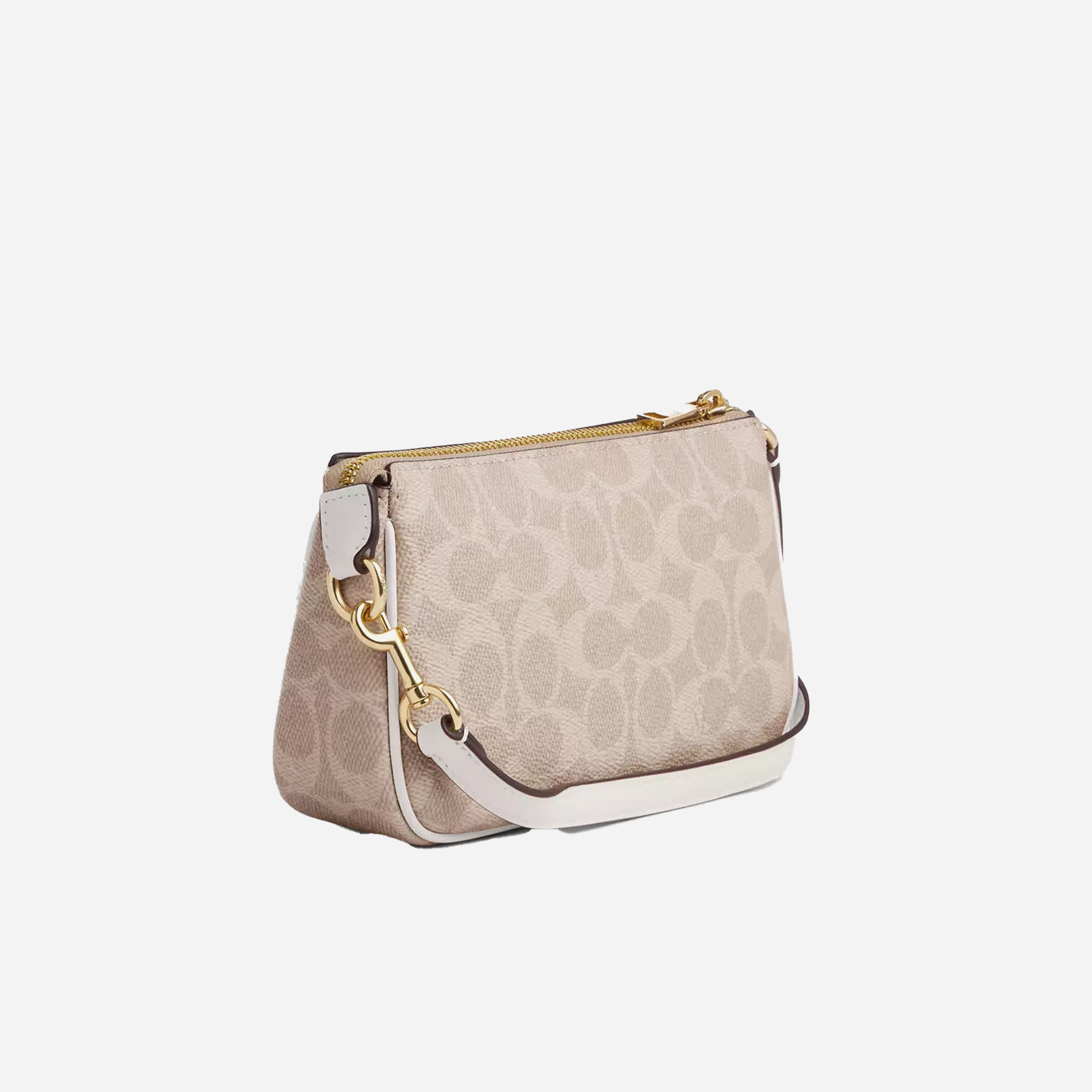 COACH Nolita 19 In Signature Canvas Gold/Sand/Chalk - view 2