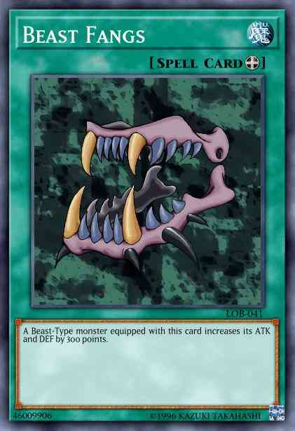 Yu-Gi-Oh! Beast Fangs - LOB-041 - Common - 1st Edition