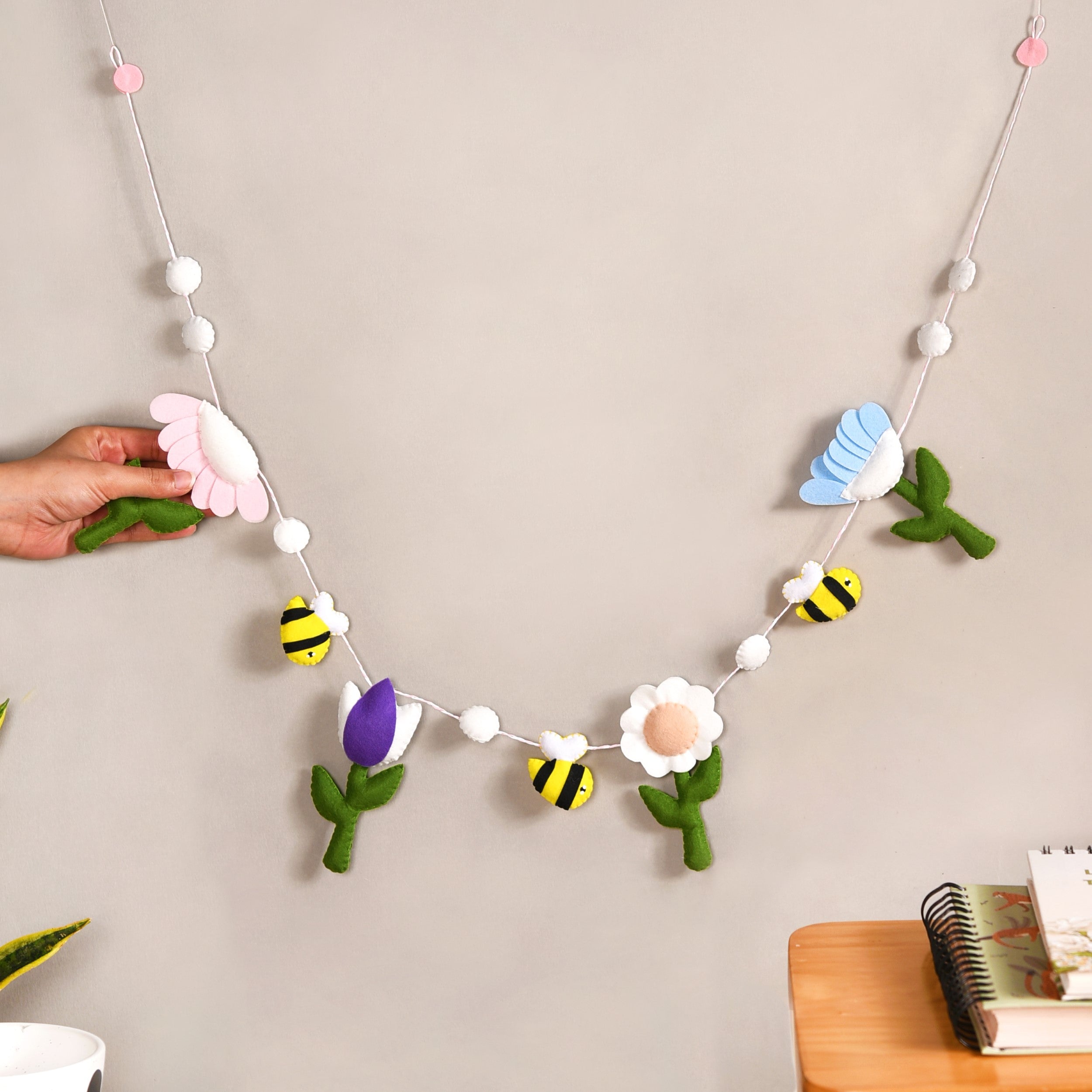 Nestasia Garden Theme Bunting Wall Hanging For Nursery Room - view 2