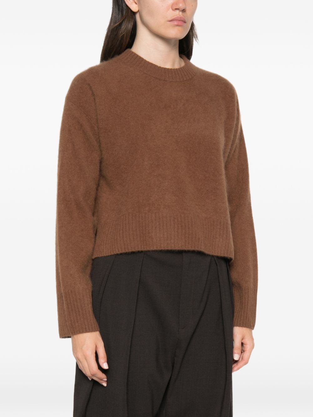CT PLAGE Sweaters BROWN – 100% Wool - view 3