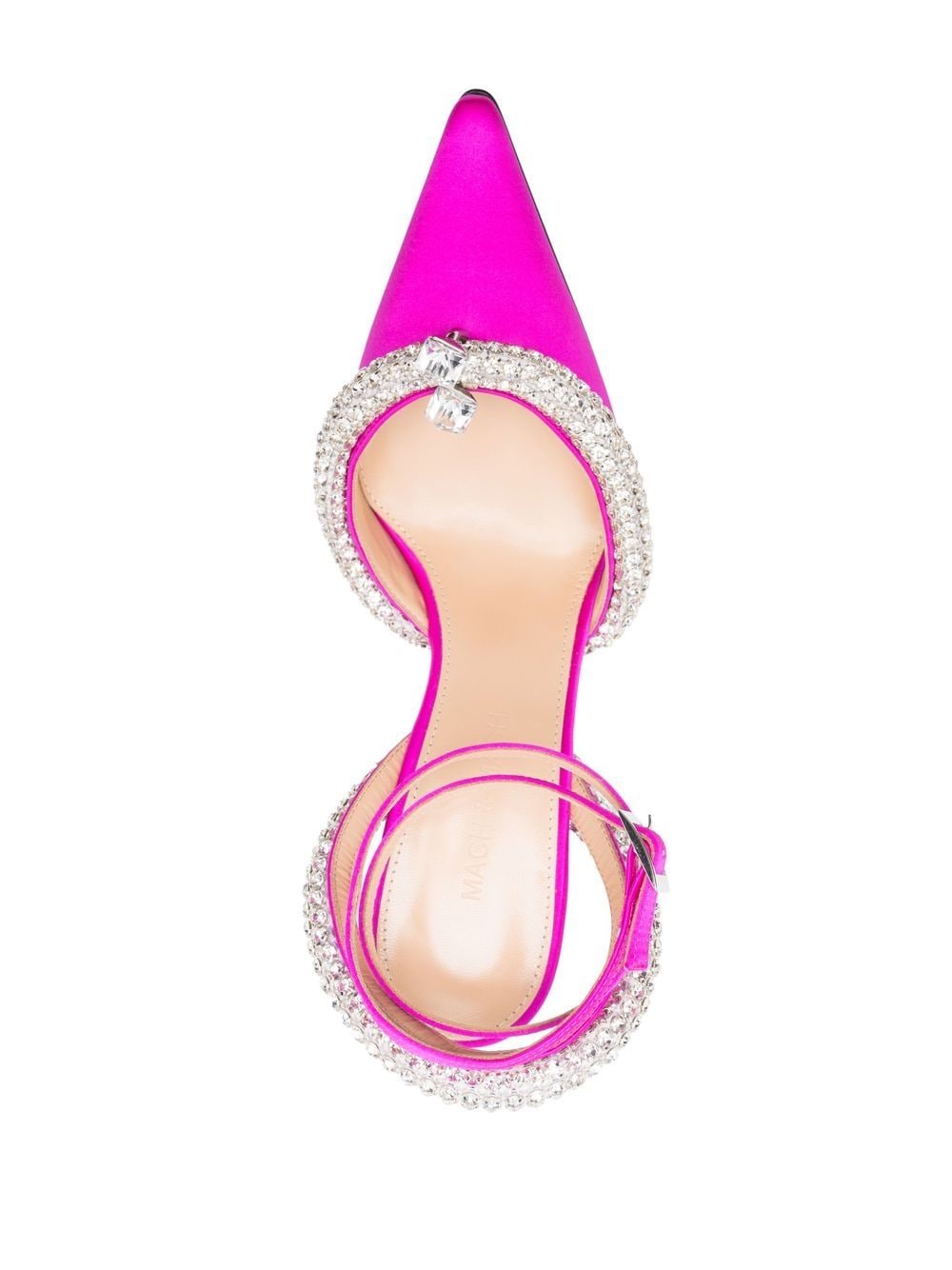 Mach & Mach crystal-embellished slingback pumps - view 4