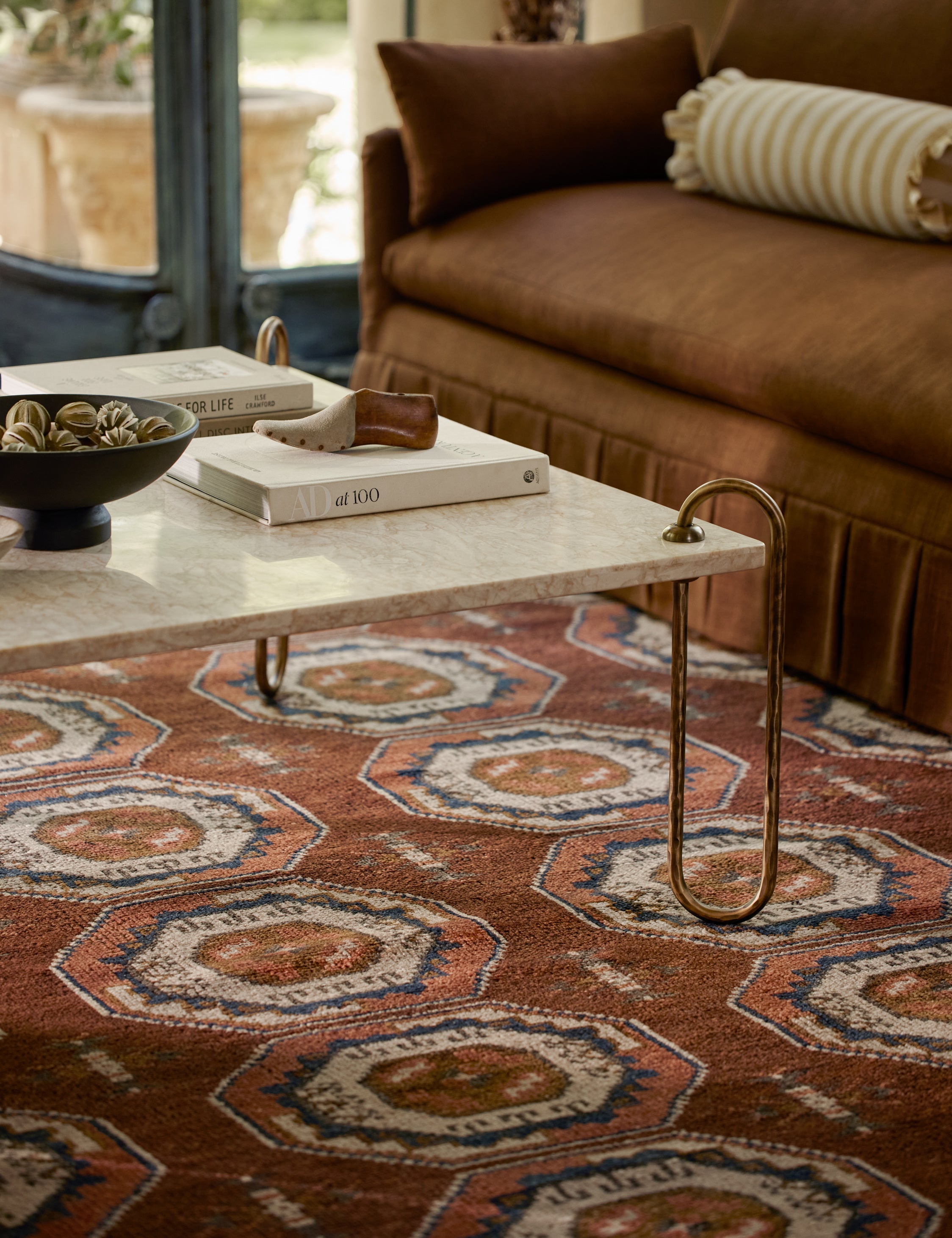 Lulu and Georgia Emeric Hand-Knotted Wool Rug - view 4