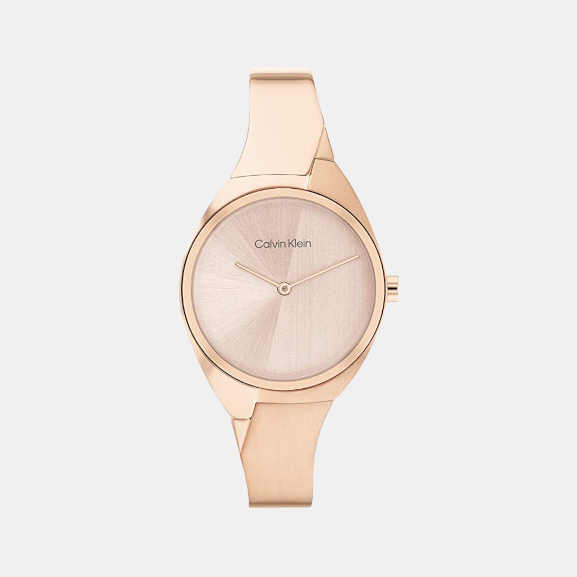 Calvin Klein Charming Women Quartz Rose Gold Dial Analog Stainless Steel Watch 25200236