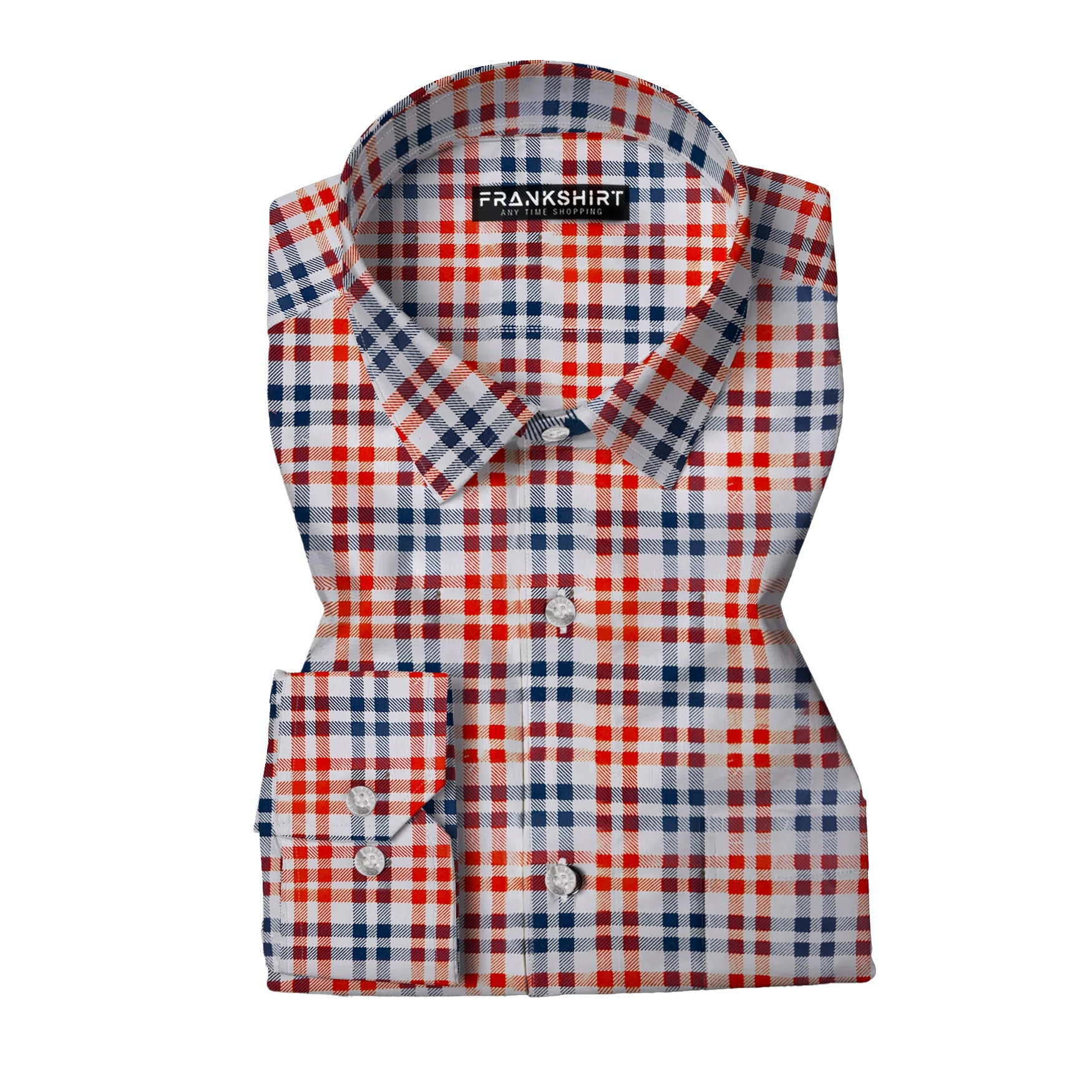 BlackTree Red Check I Causal Shirt I Regular Fit I 100% Cotton Shirt