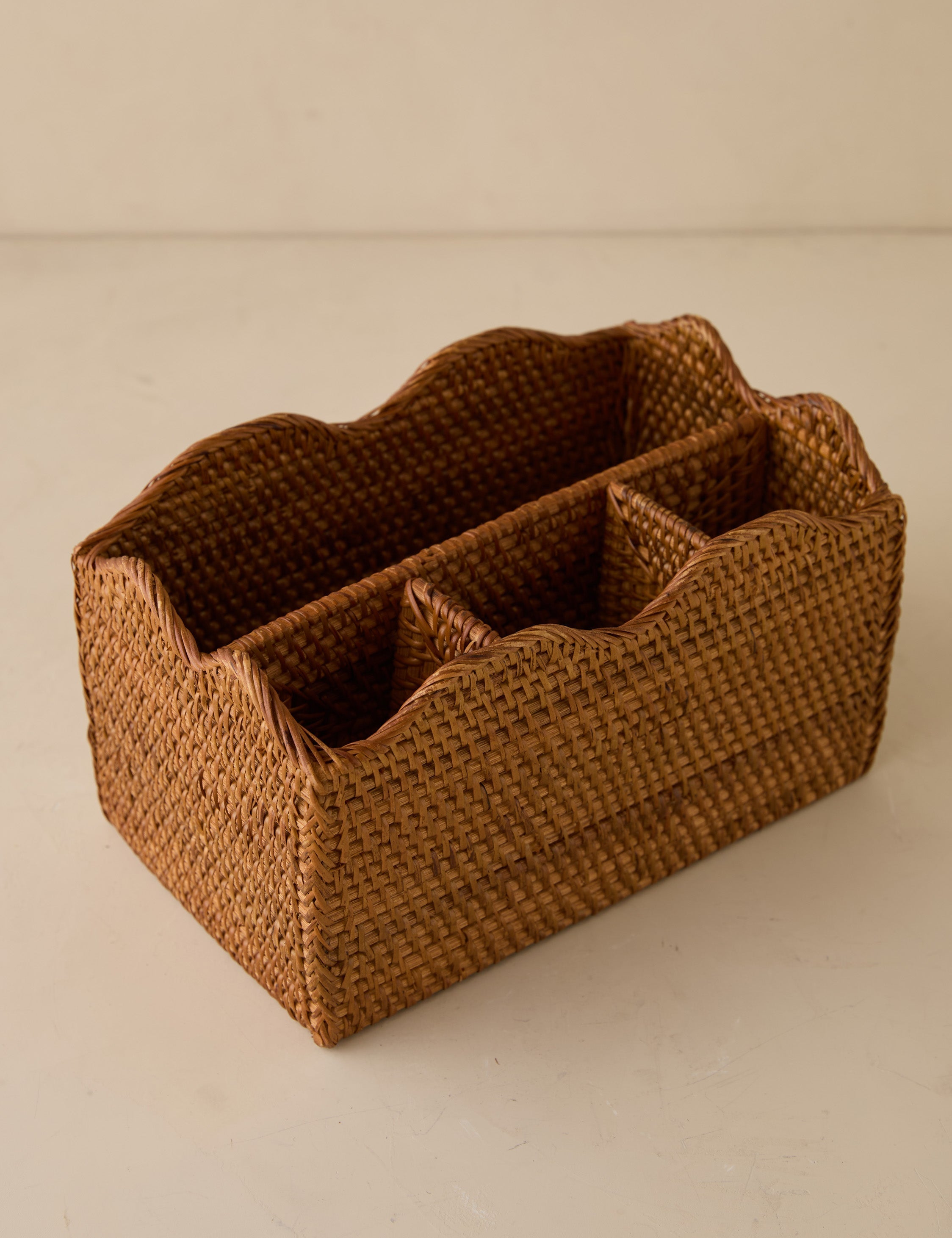 Lulu and Georgia Tyna Rattan Utensil Caddy – Natural - view 5