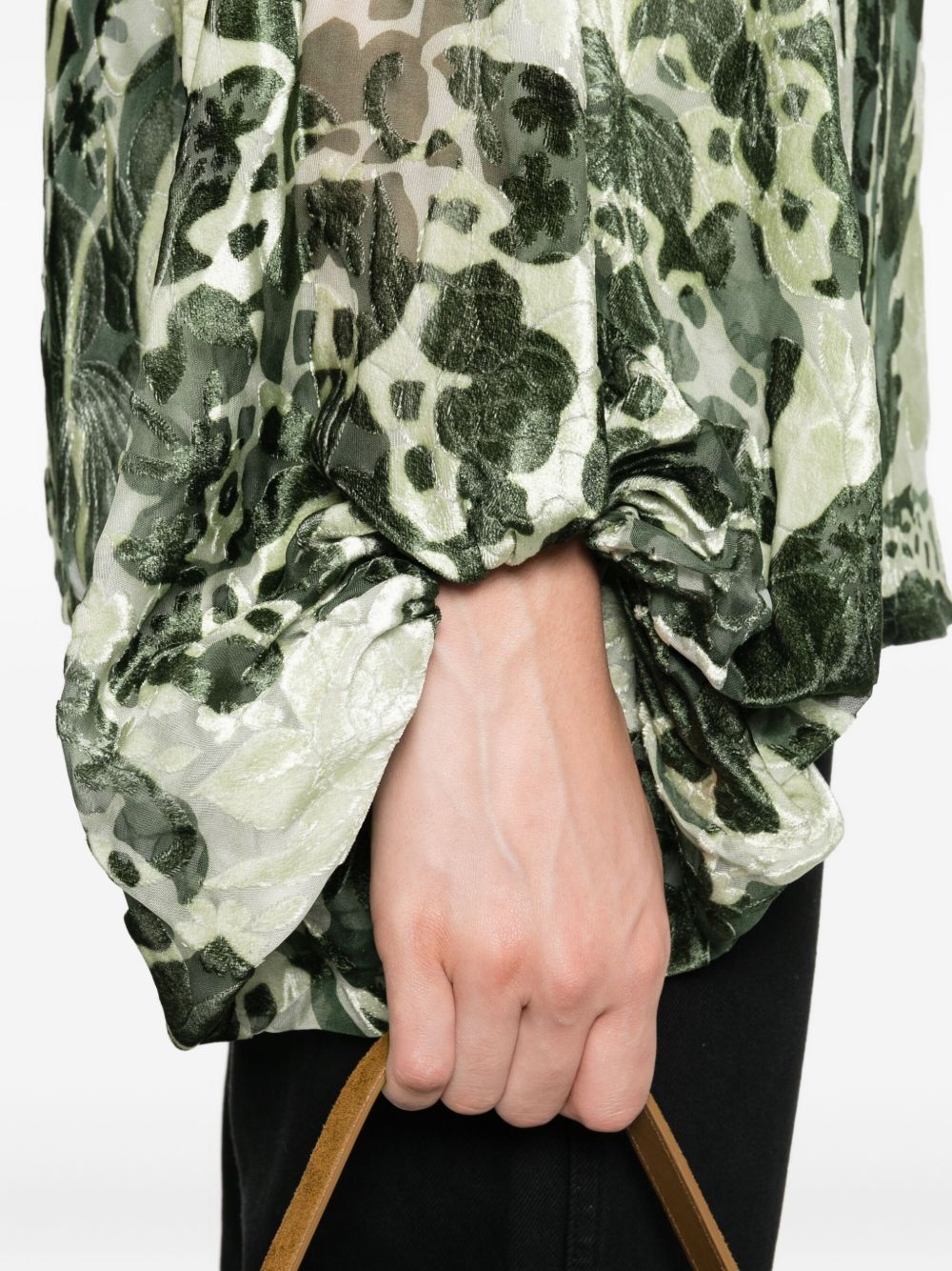 F.R.S . Printed silk blouse – Viscose 71%, Silk 29% - view 4