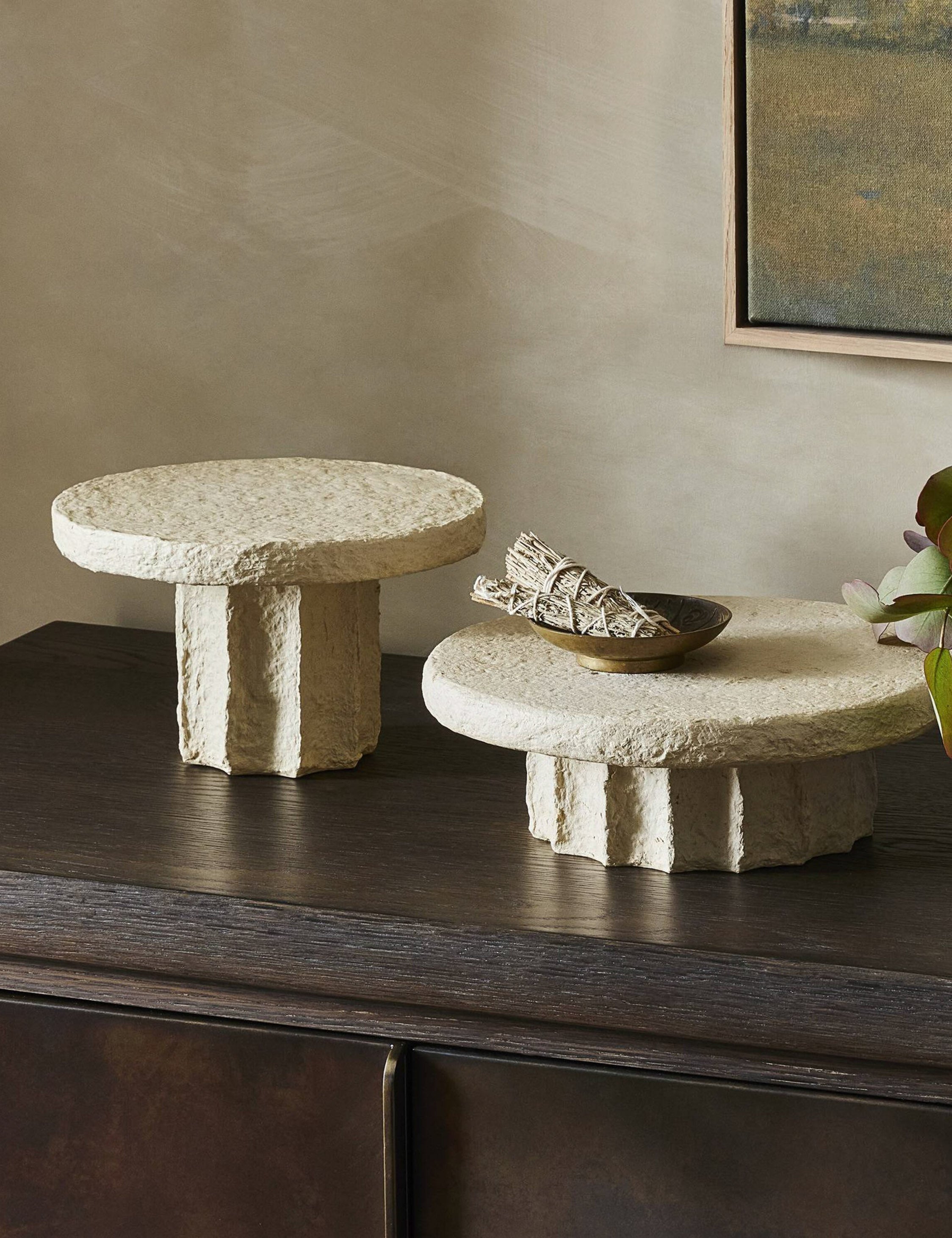 Lulu and Georgia Sumba Pedestal (Set of 2) by Amber Lewis x Four Hands - view 2
