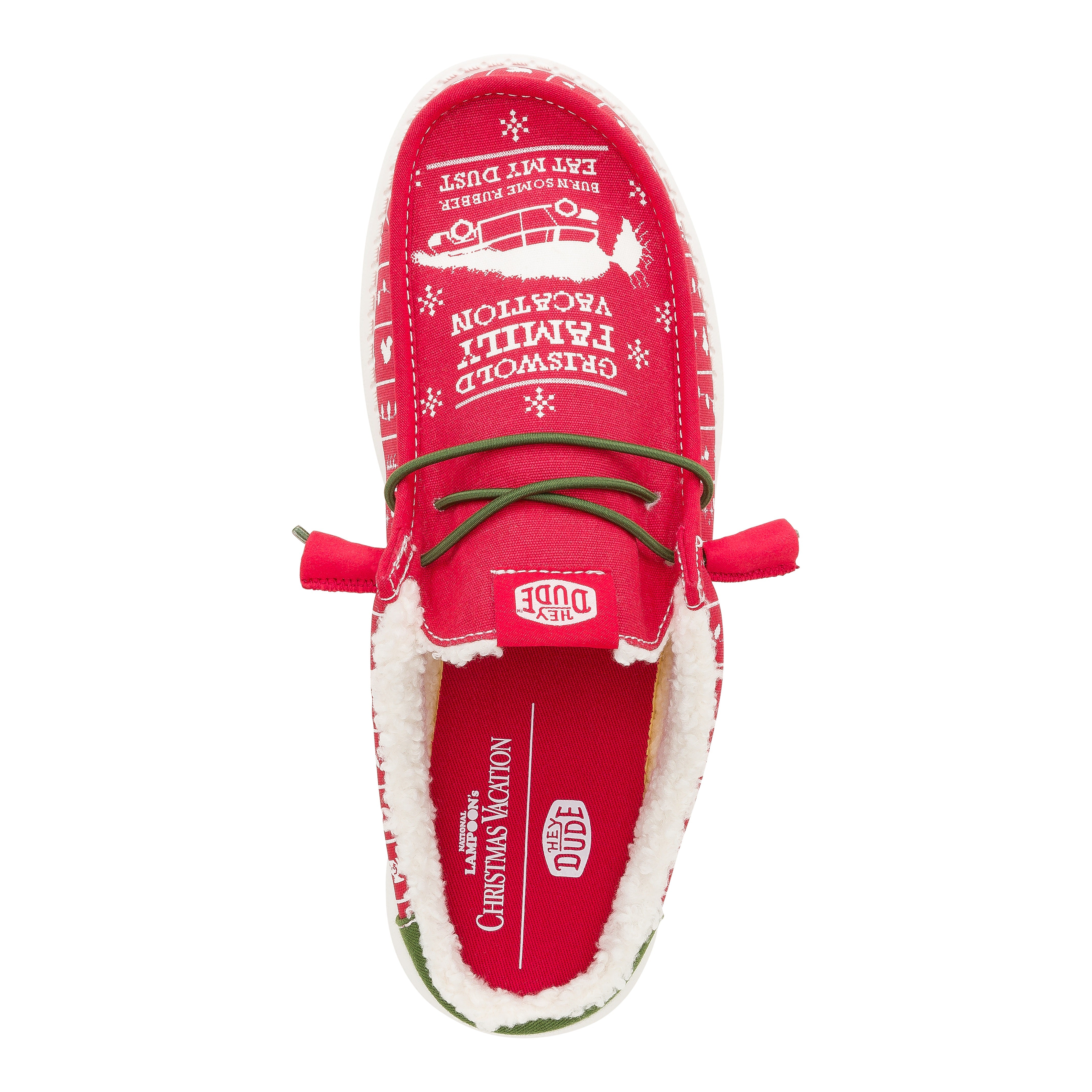 HEYDUDE shoes Wally Slip Christmas Vacation - Christmas Red/Green - view 7