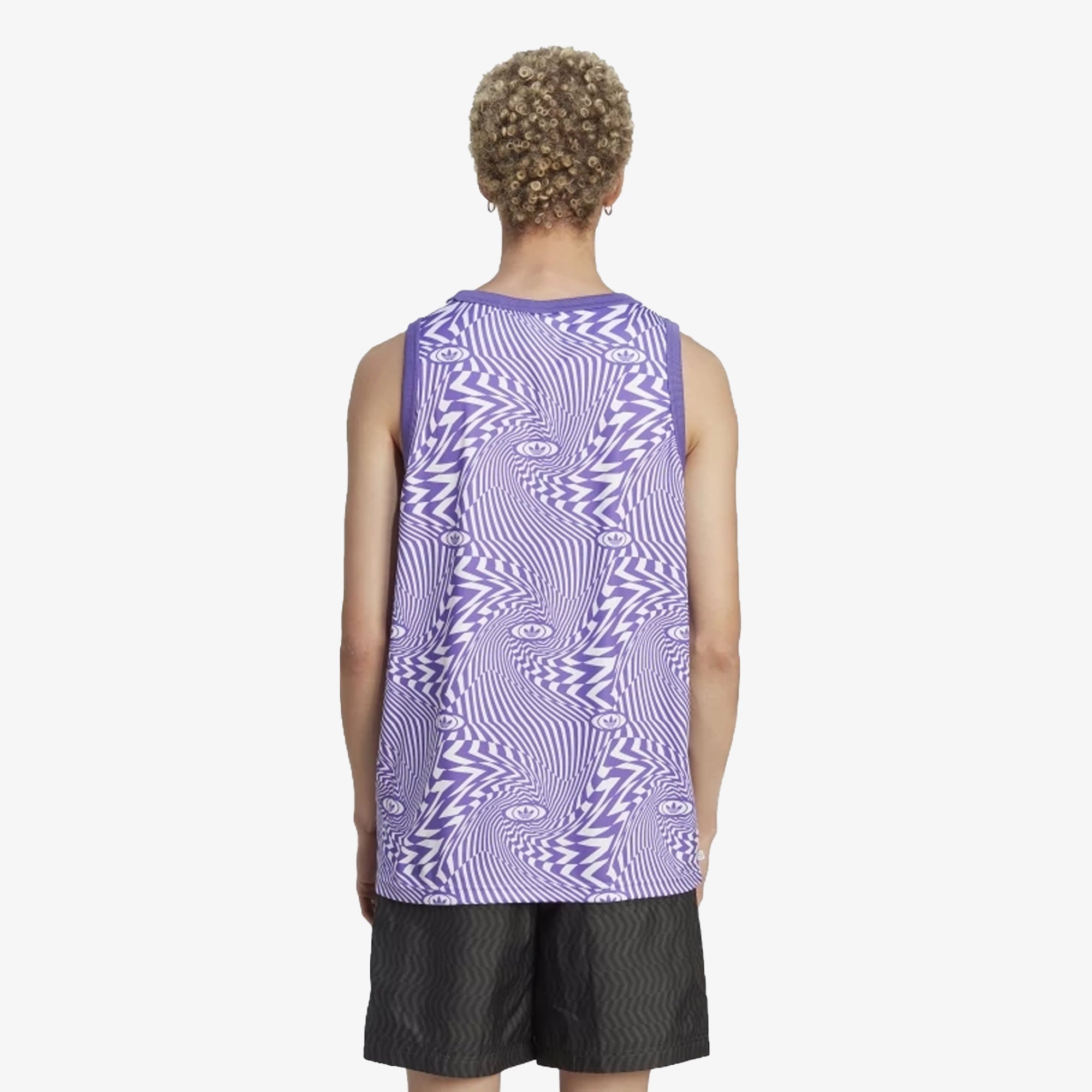 Adidas Originals | REKIVE ALLOVER PRINT TANK { WHITE/PURRUS