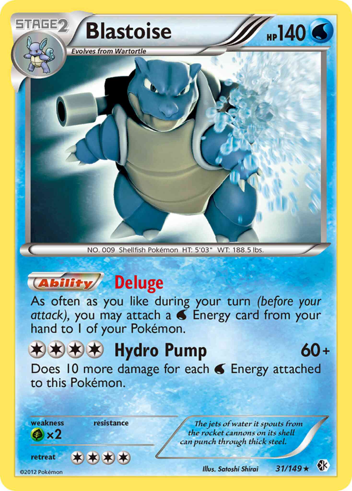 Rare holo bw7-31 – Pokémon Blastoise - 31/149 - Rare Holo [bw7-31] [Reverse Holo]