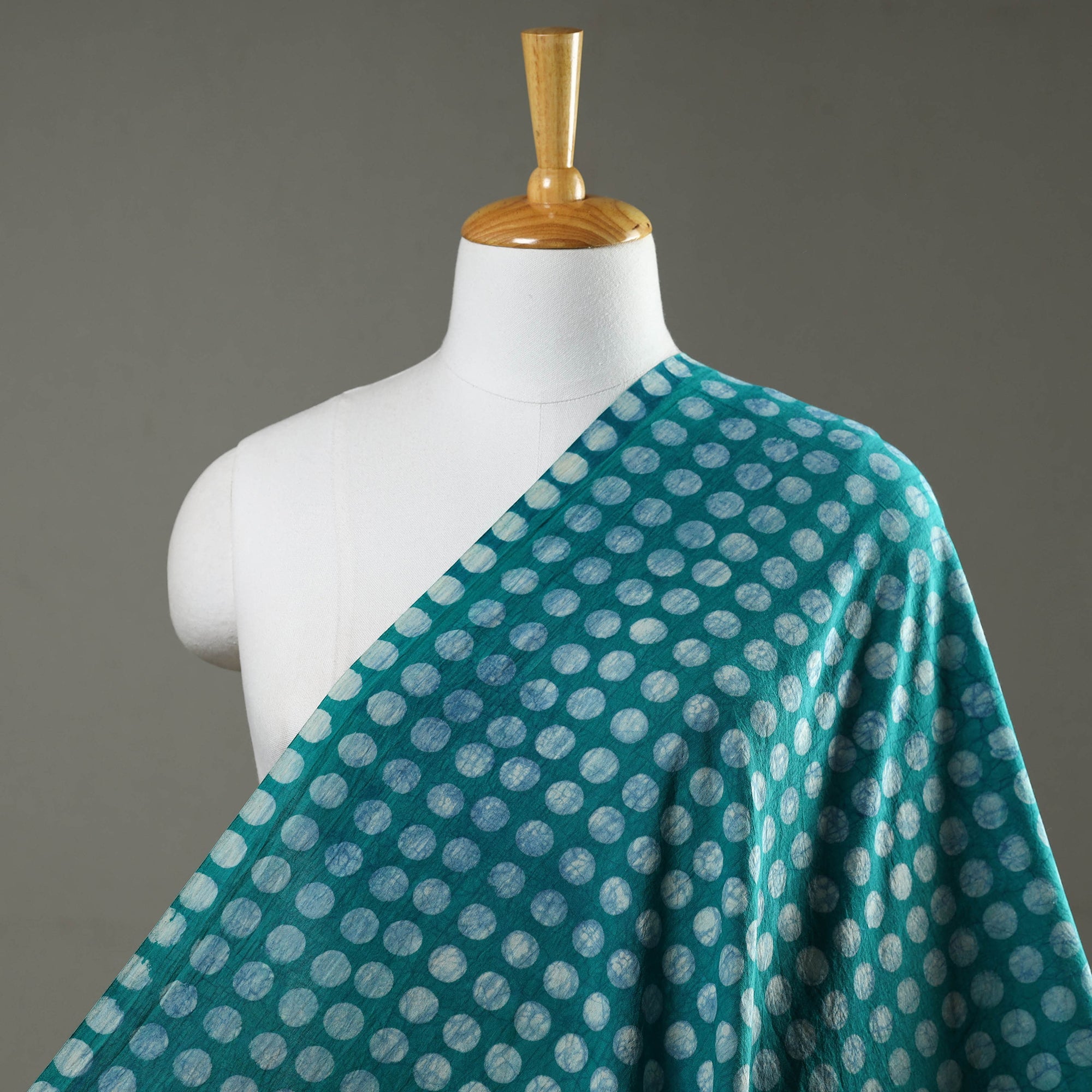 HAVELI CHRONICLES Blue - Hand Block Printed Cotton Akola Fabric