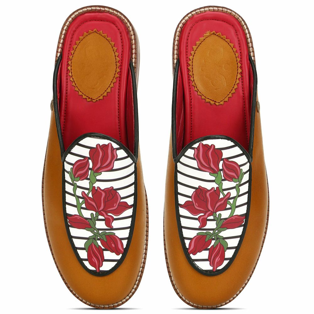 Banjaaran India Bloom Mule for Women – Mustard (discontinued) - view 2