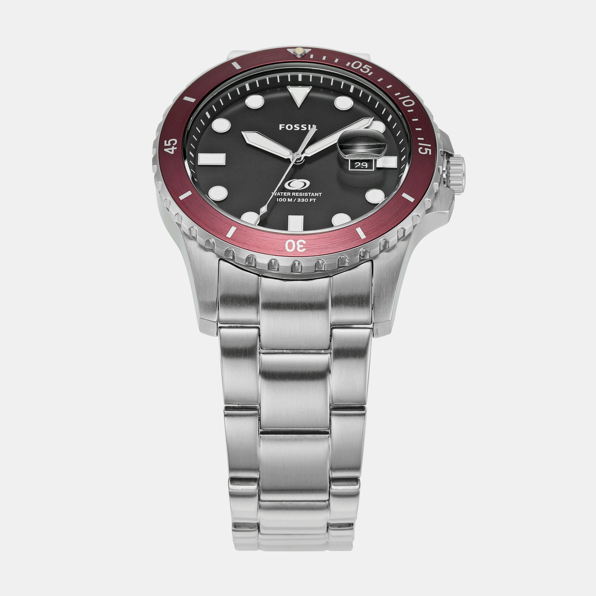 Fossil Blue Dive Men Quartz Black Dial Analog Stainless Steel Watch FS6013 - view 2
