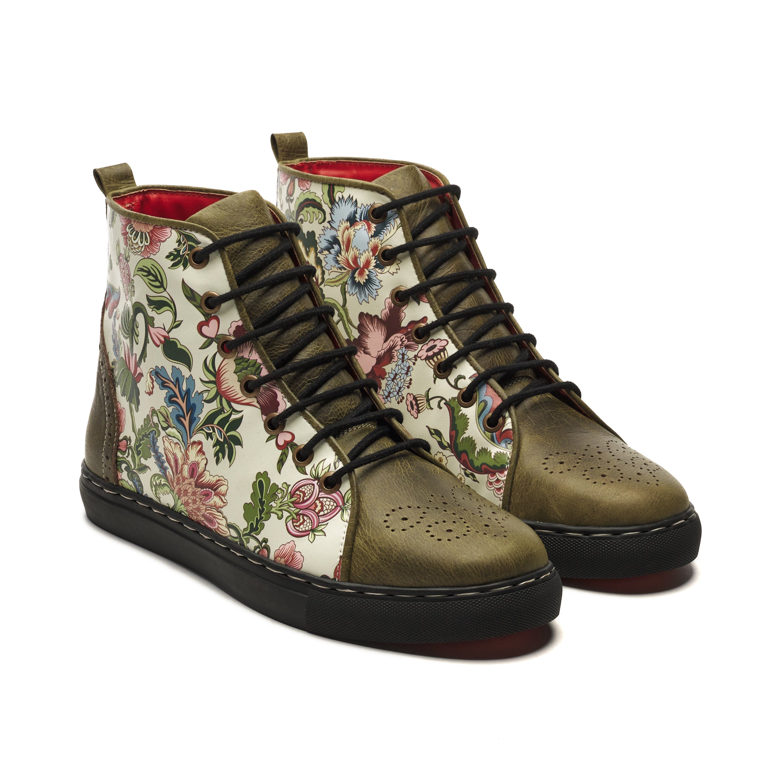 Banjaaran India Bageecha High-Tops Women – Olive