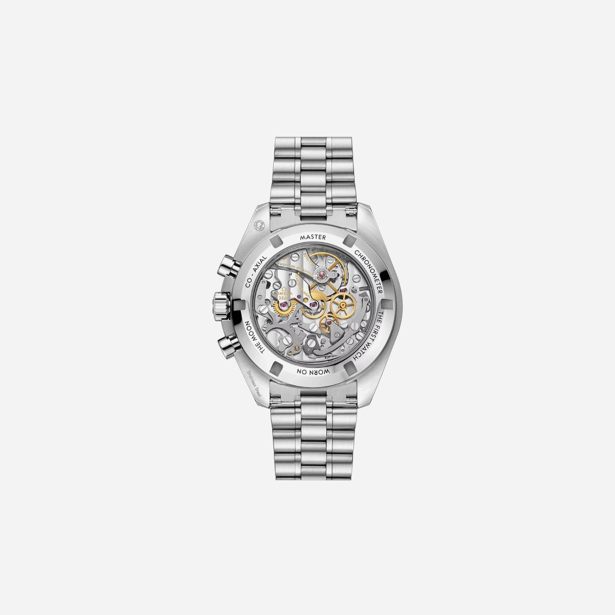 Omega Speedmaster Moonwatch Professional Transparent Back Case Black Dial 42mm - view 2