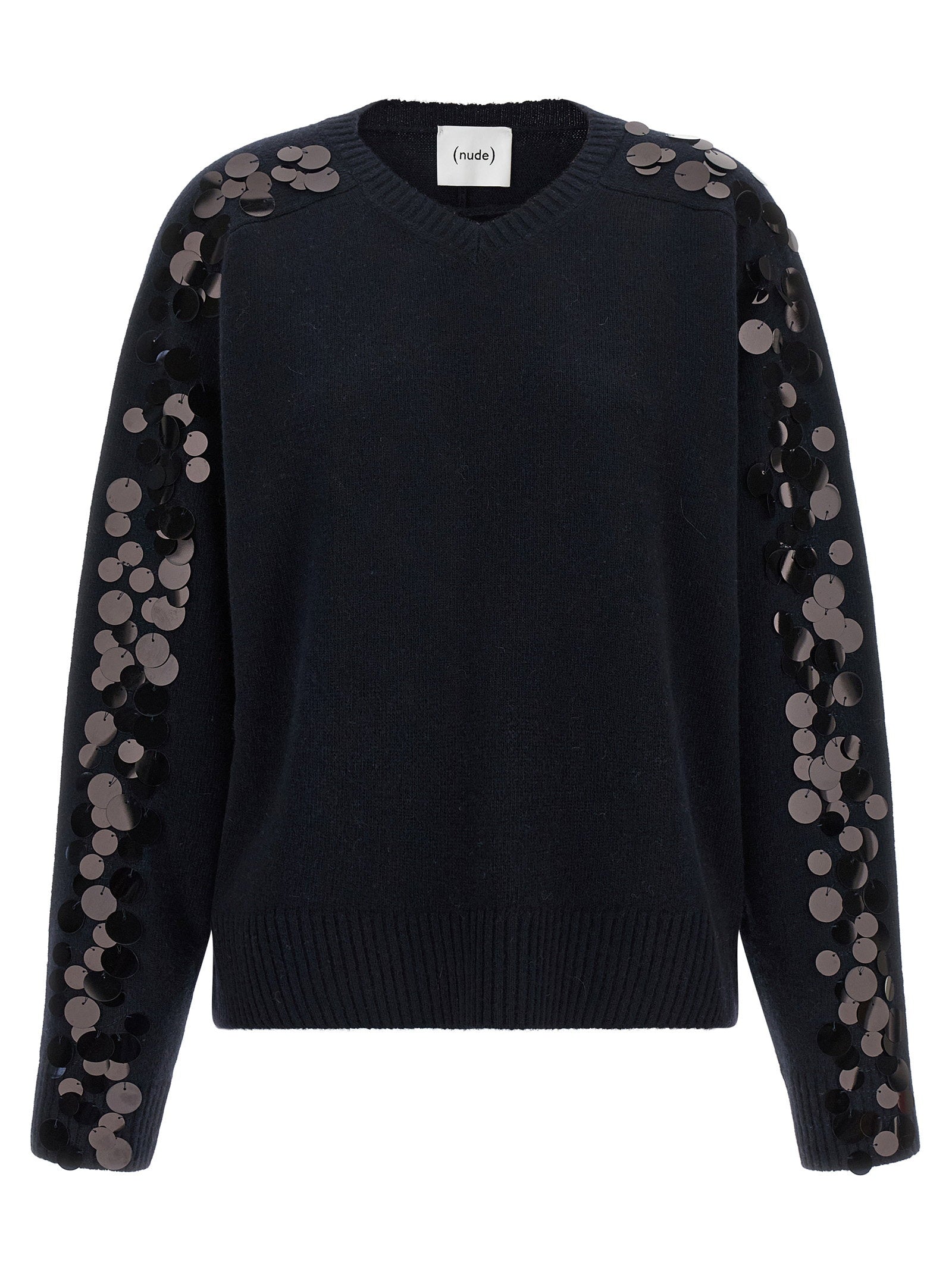 Nude Sequin Sweater – 80% wool, 20% polyamide