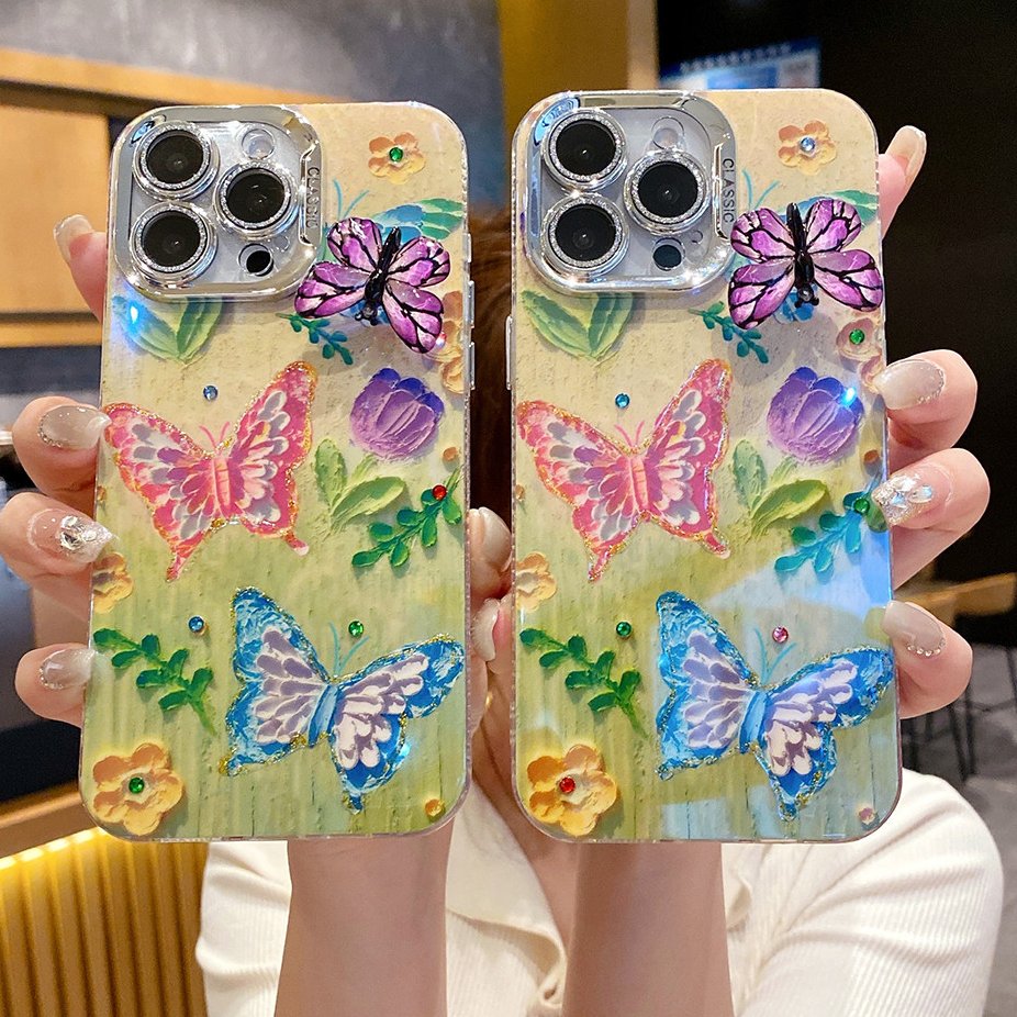 Peeperly Lush Meadow Garden Butterfly Case – No Color
