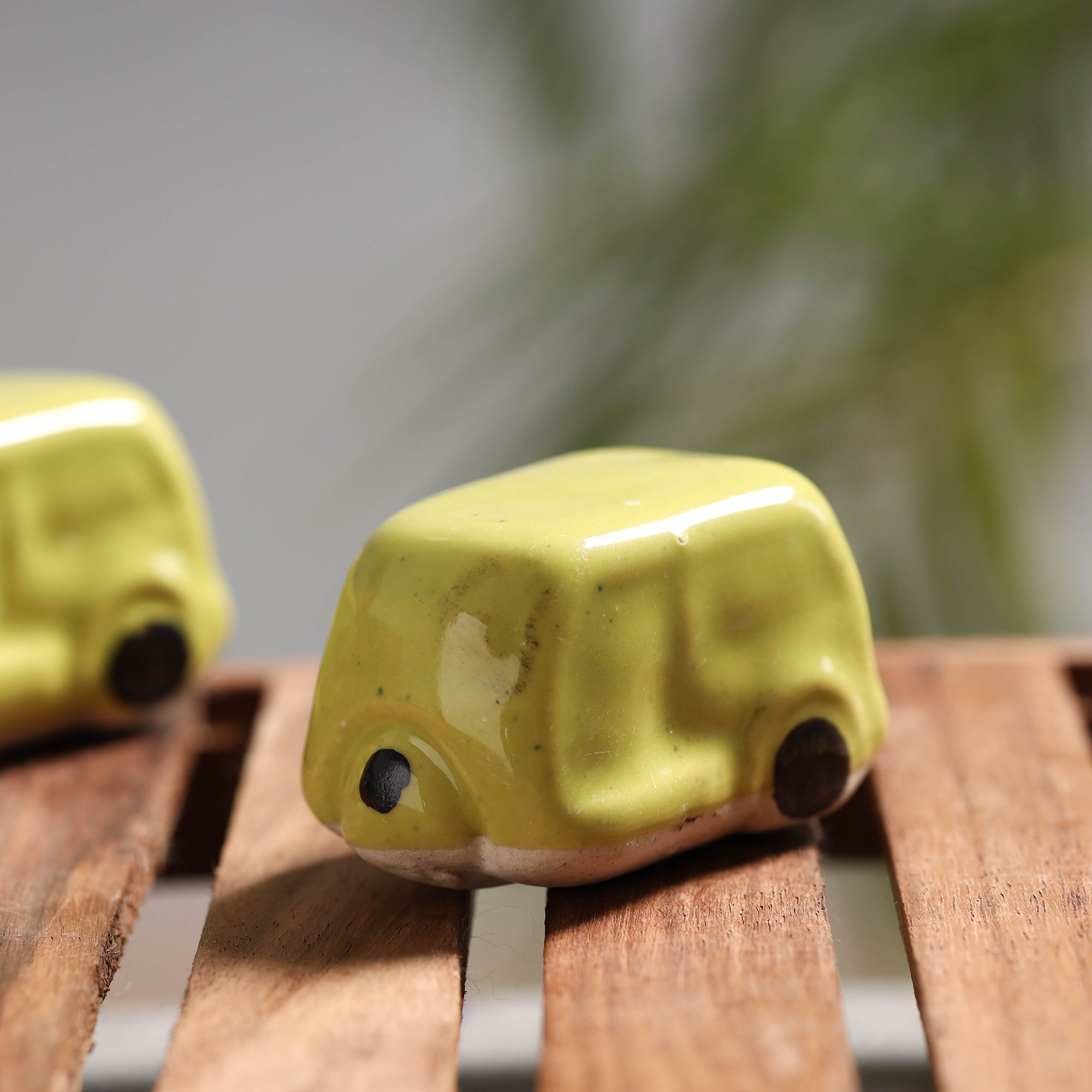 ITOKRI CRAFTS INITIATIVE Auto Rickshaw - Handcrafted Ceramic Toys (Set of 2) - view 2