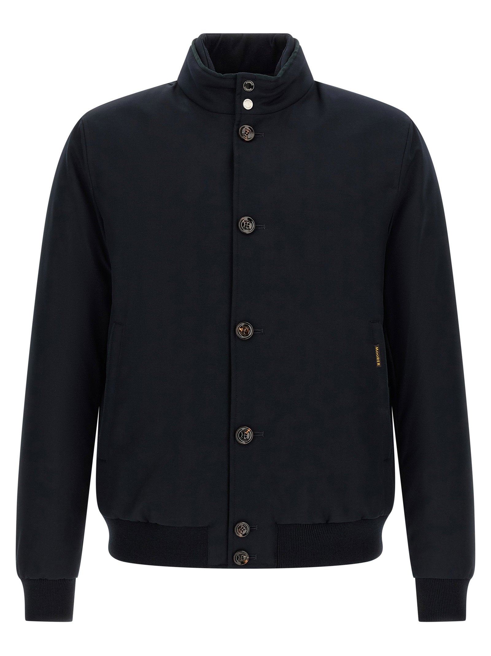 Moorer Janos Bomber Jacket - Acqua Line – 90% wool, 10% cashmere