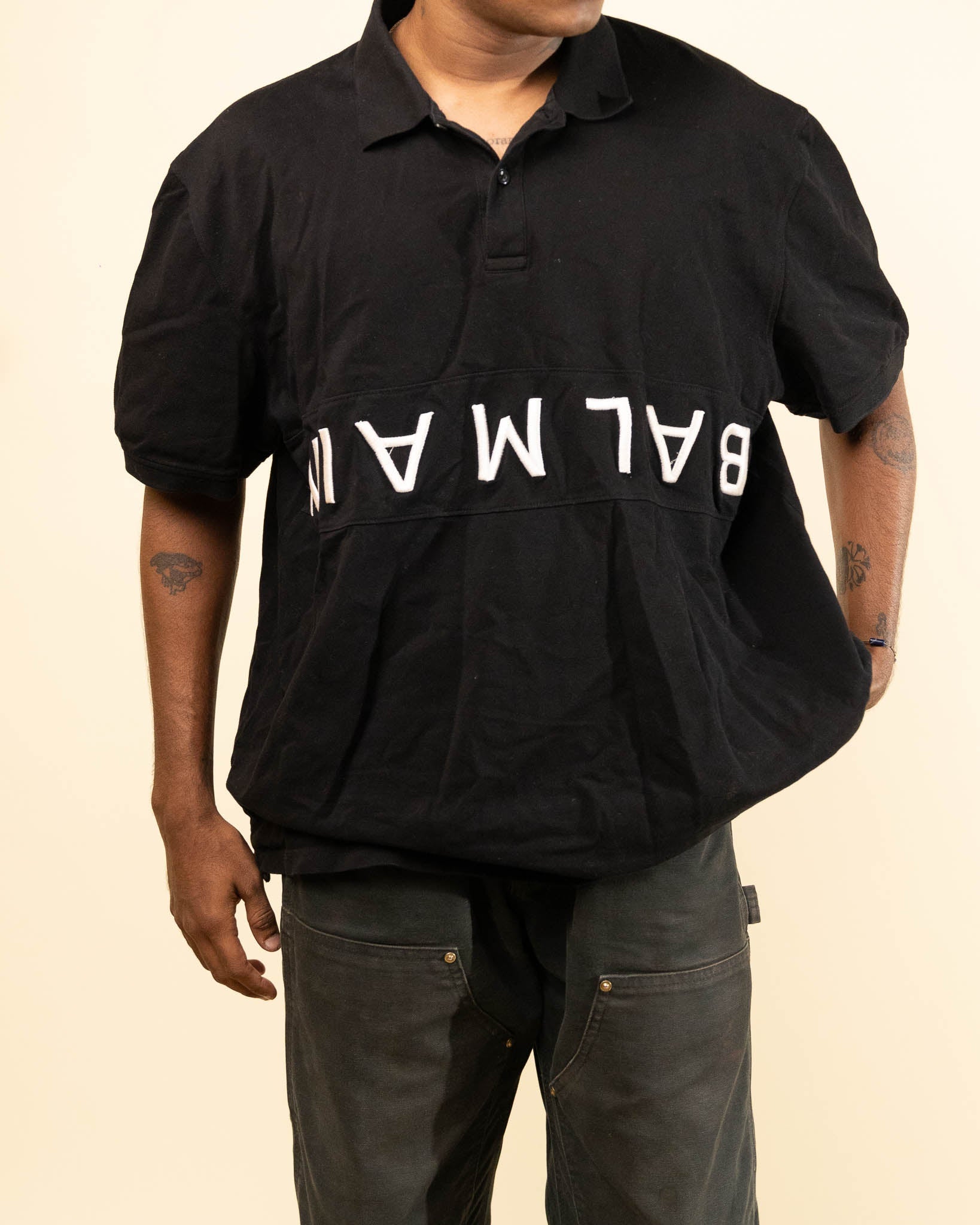 Balmain Embroidered Polo T-Shirt – Multi