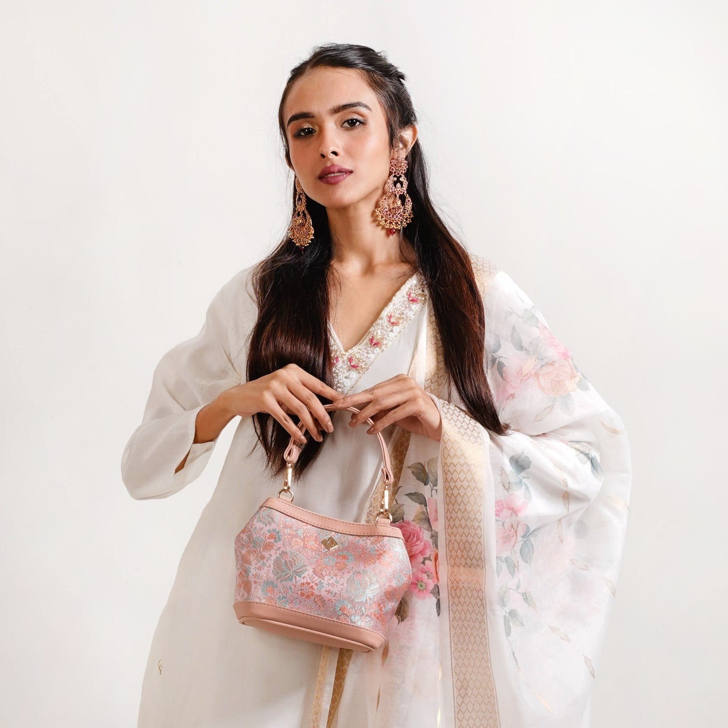 Nestasia Eden Bucket Bag Pink - view 3