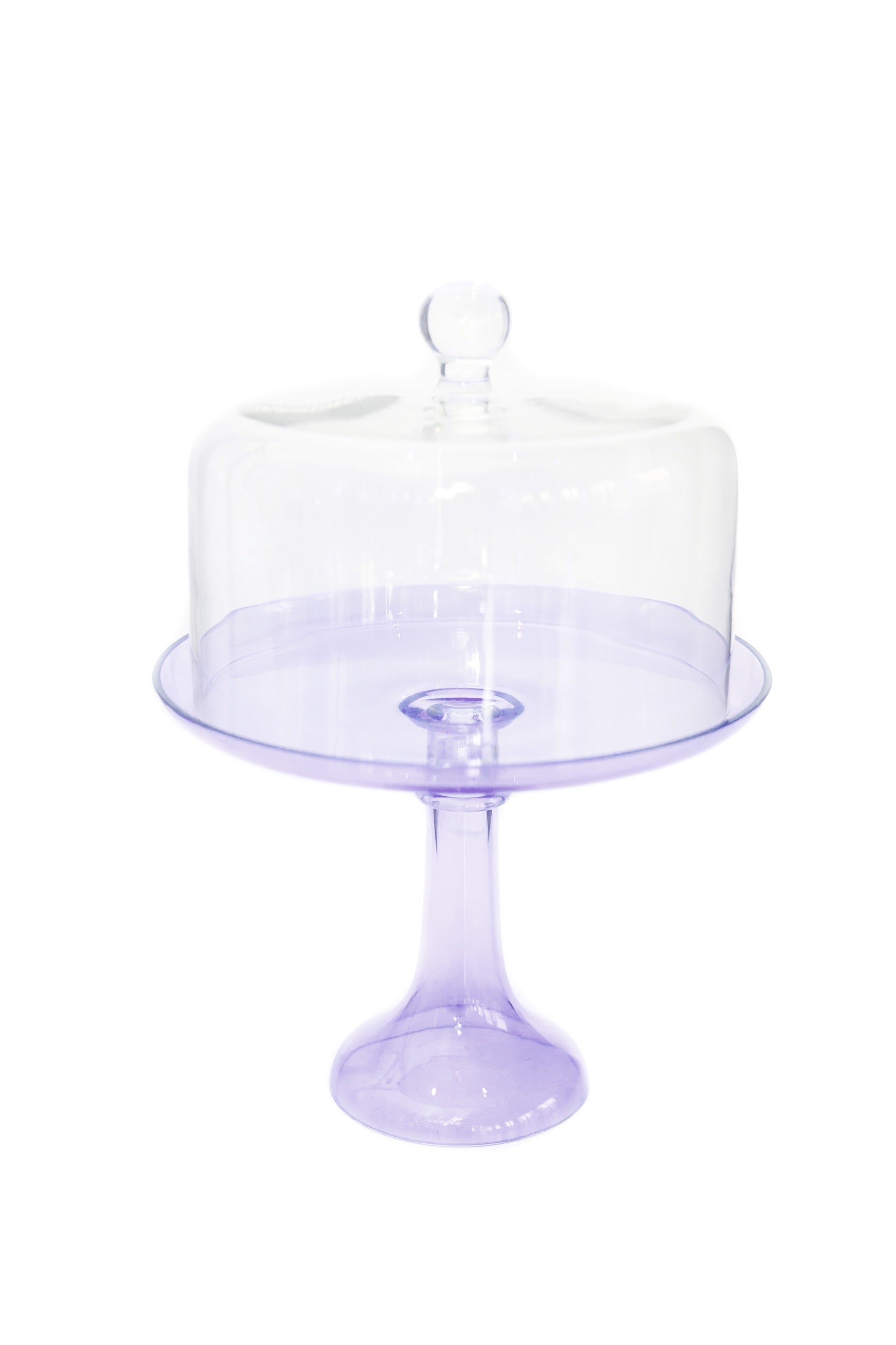 Estelle Colored Glass Estelle Cake Stand {Lavender} - view 6