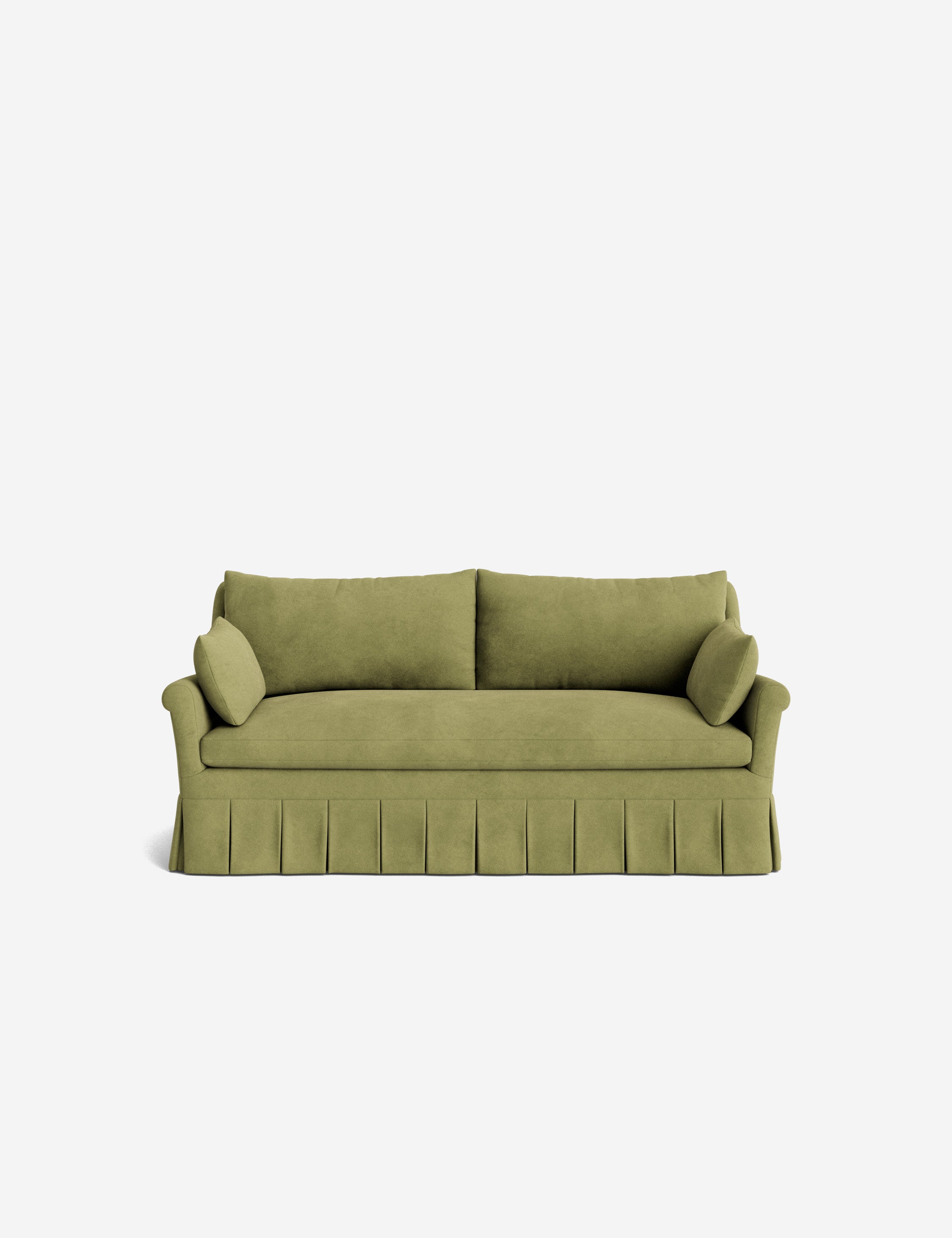 Lulu and Georgia Portola Rolled Arm Pleated Sofa - view 31