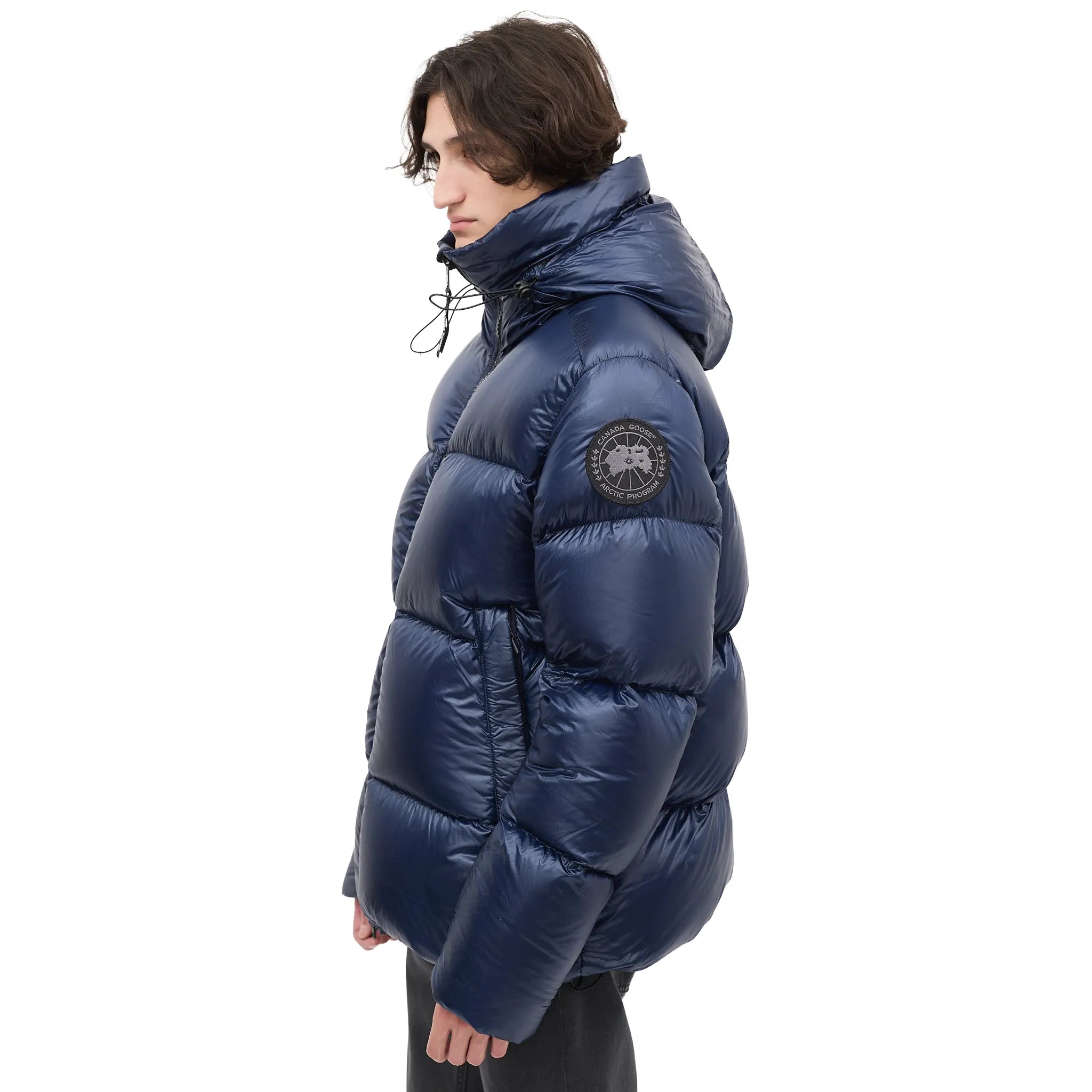 Canada Goose Down & Nylon Crofton Navy Puffer Jacket - view 3