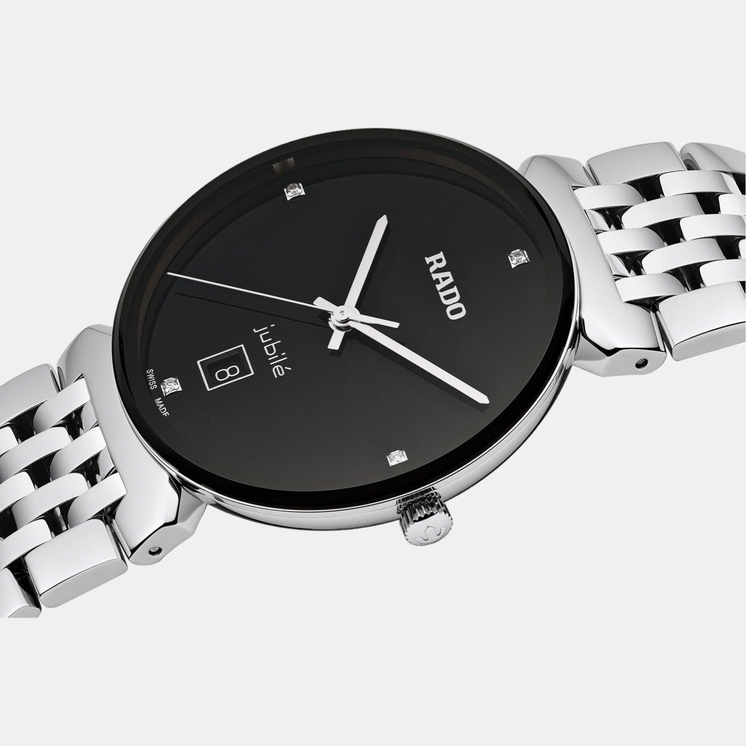 Rado Florence Unisex Quartz Black Dial Analog Stainless Steel Watch R48912713 - view 2